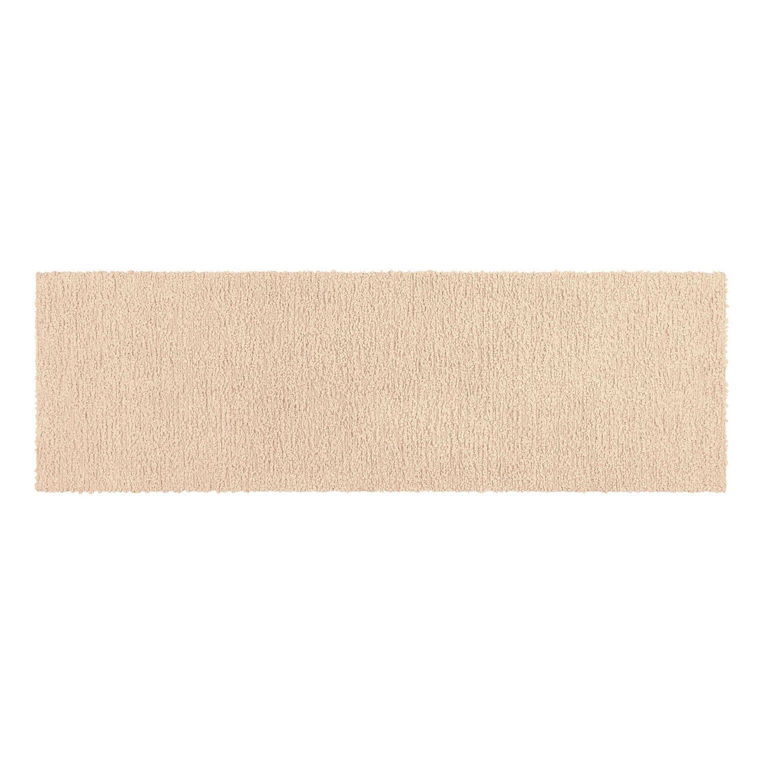 marron clair Tapis coureur Kaleema beige clair avec texture douce, parfait pour décorer et protéger le sol
