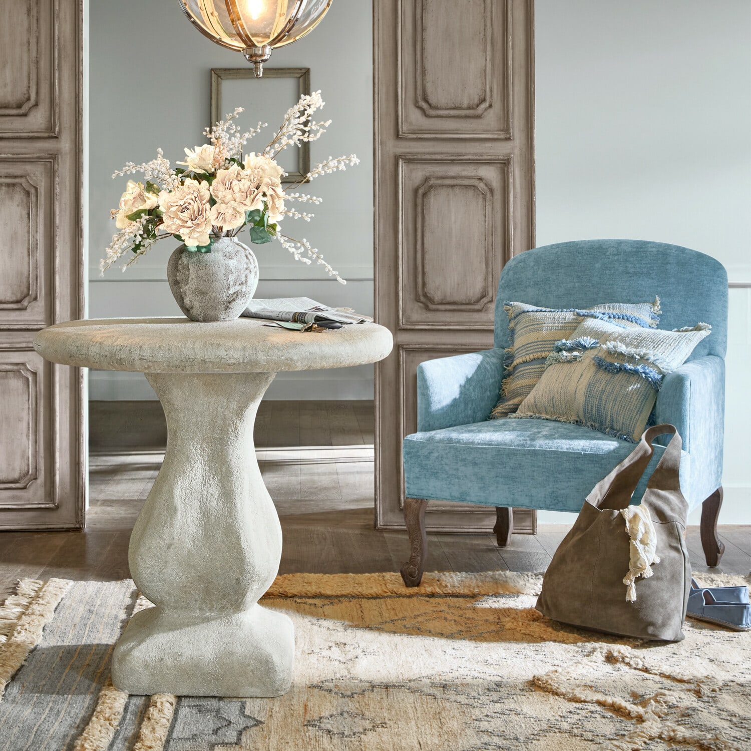 Fauteuil Clairmont Bleu