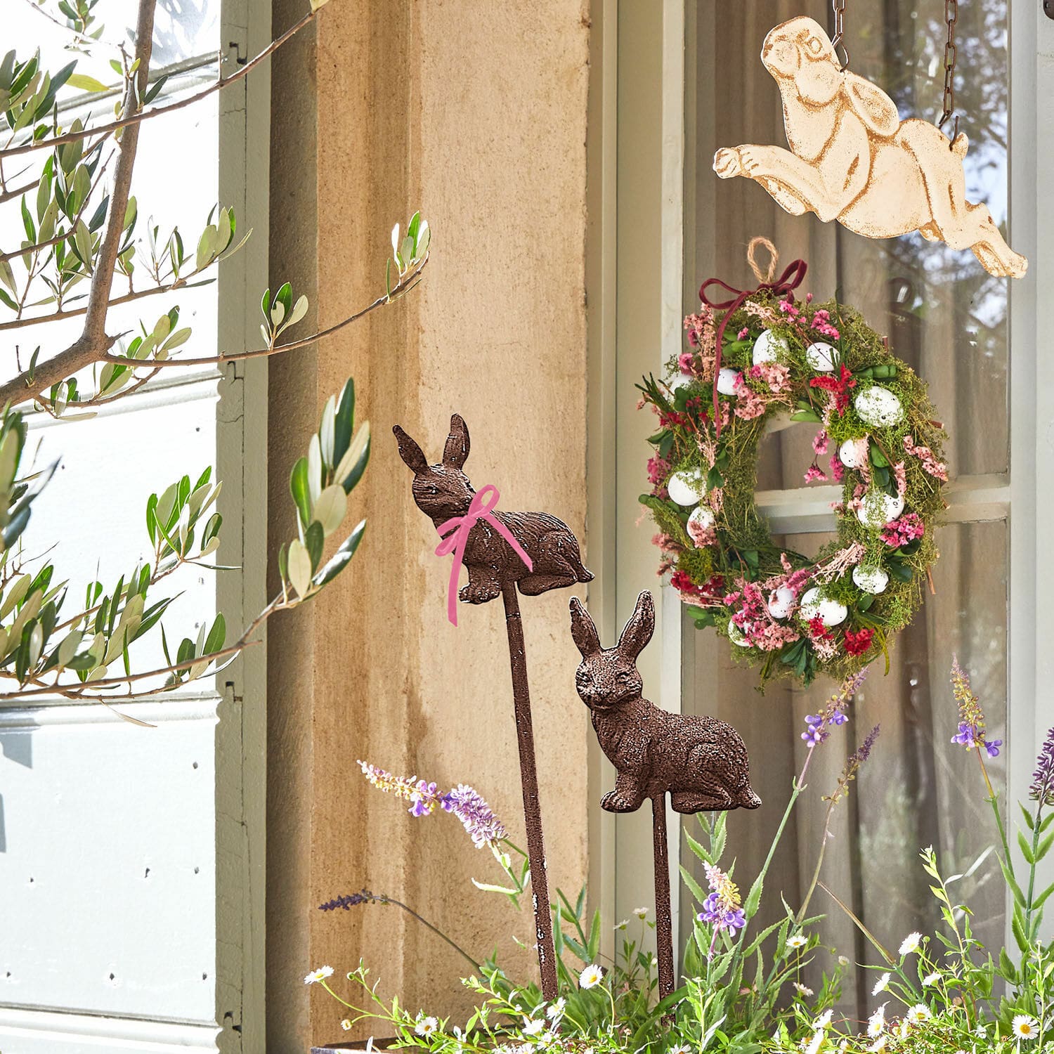 Lot de 2 piques de jardin Dariyah
