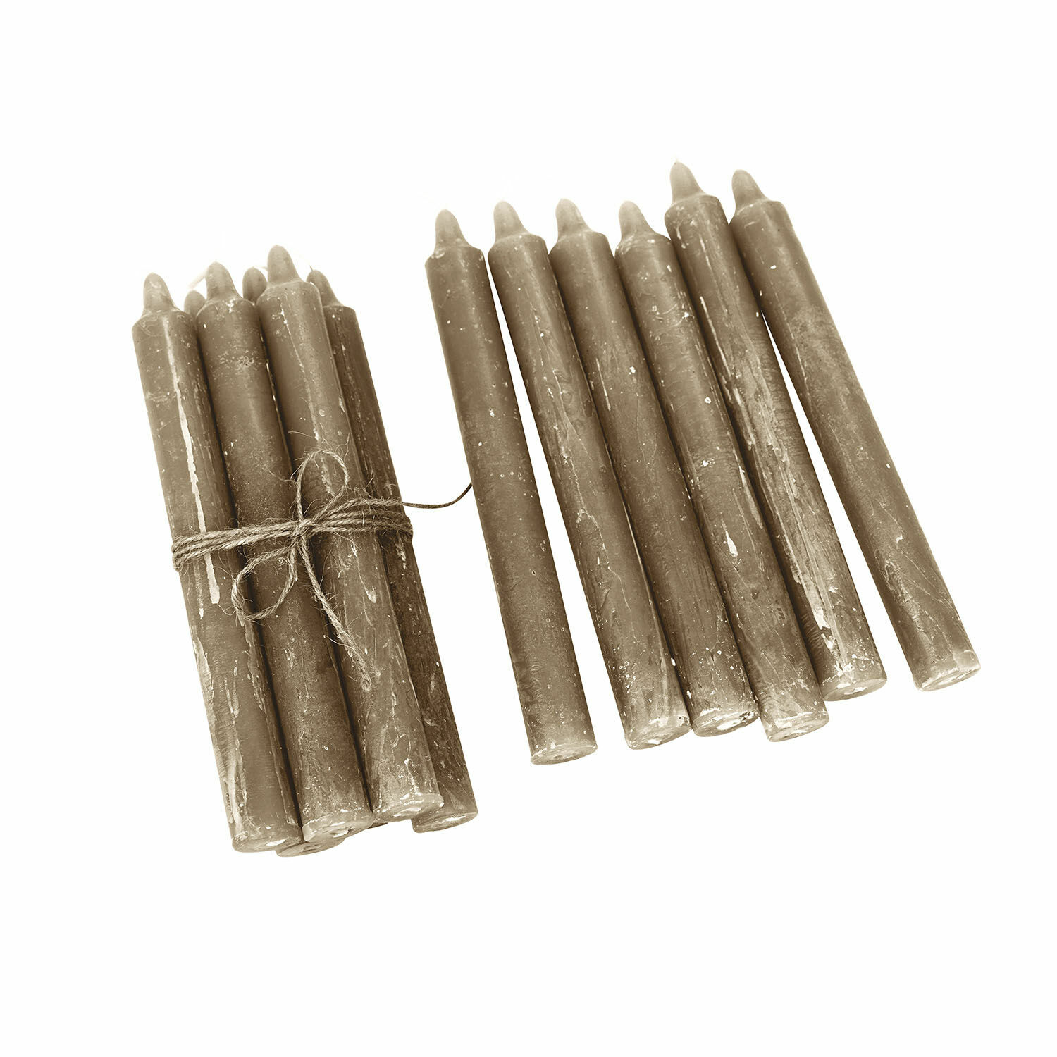 vert clair Lot de 12 bougies vert clair en cire, décoration d'intérieur et éclairage chaleureux