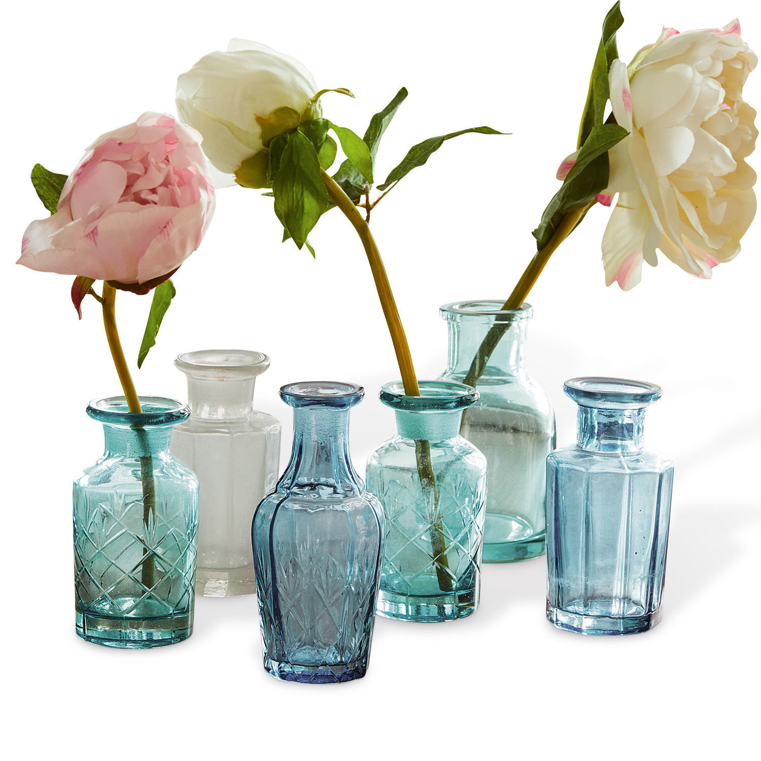 Lot de 6 vases Laurelle