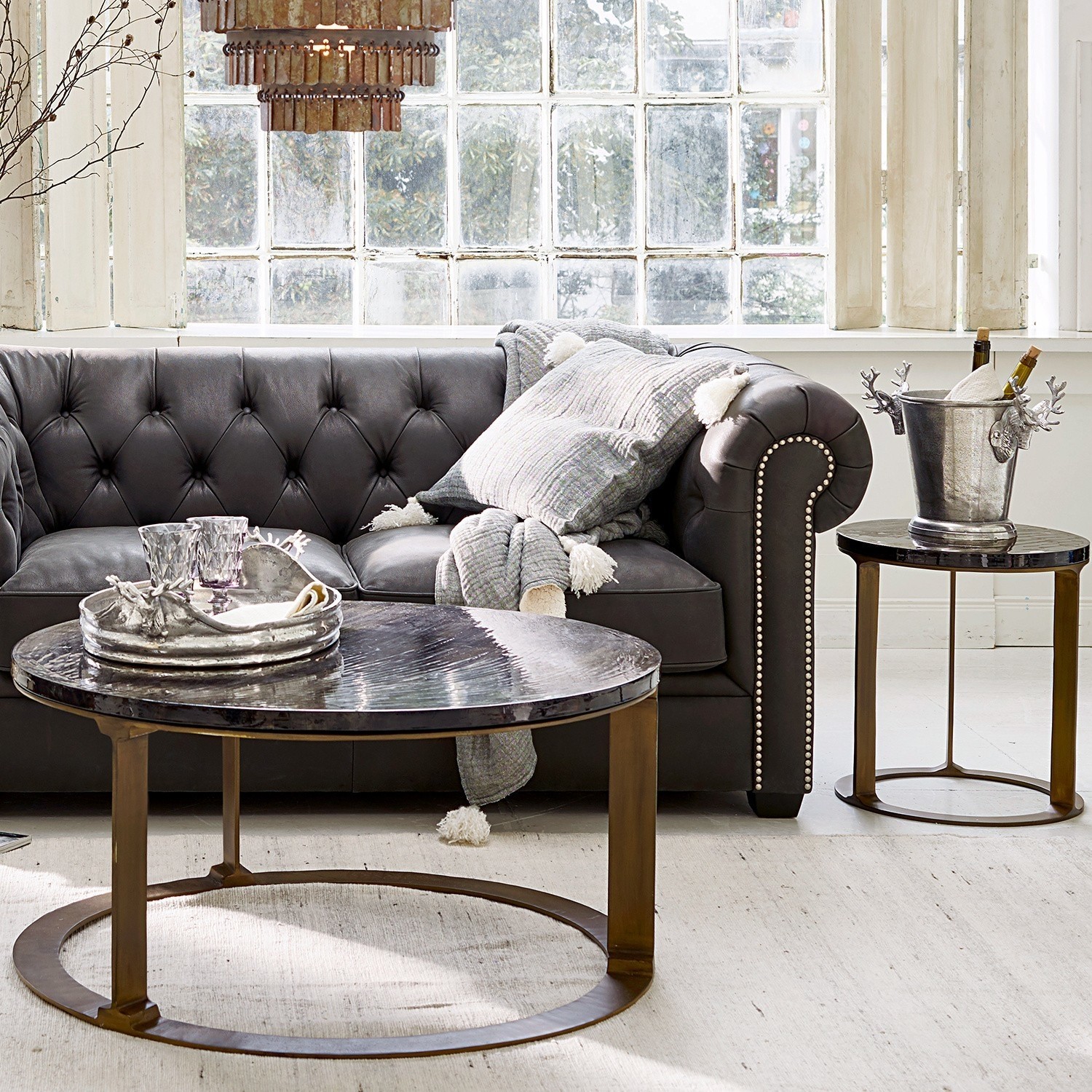 Lot de 2 tables d'appoint Auradé