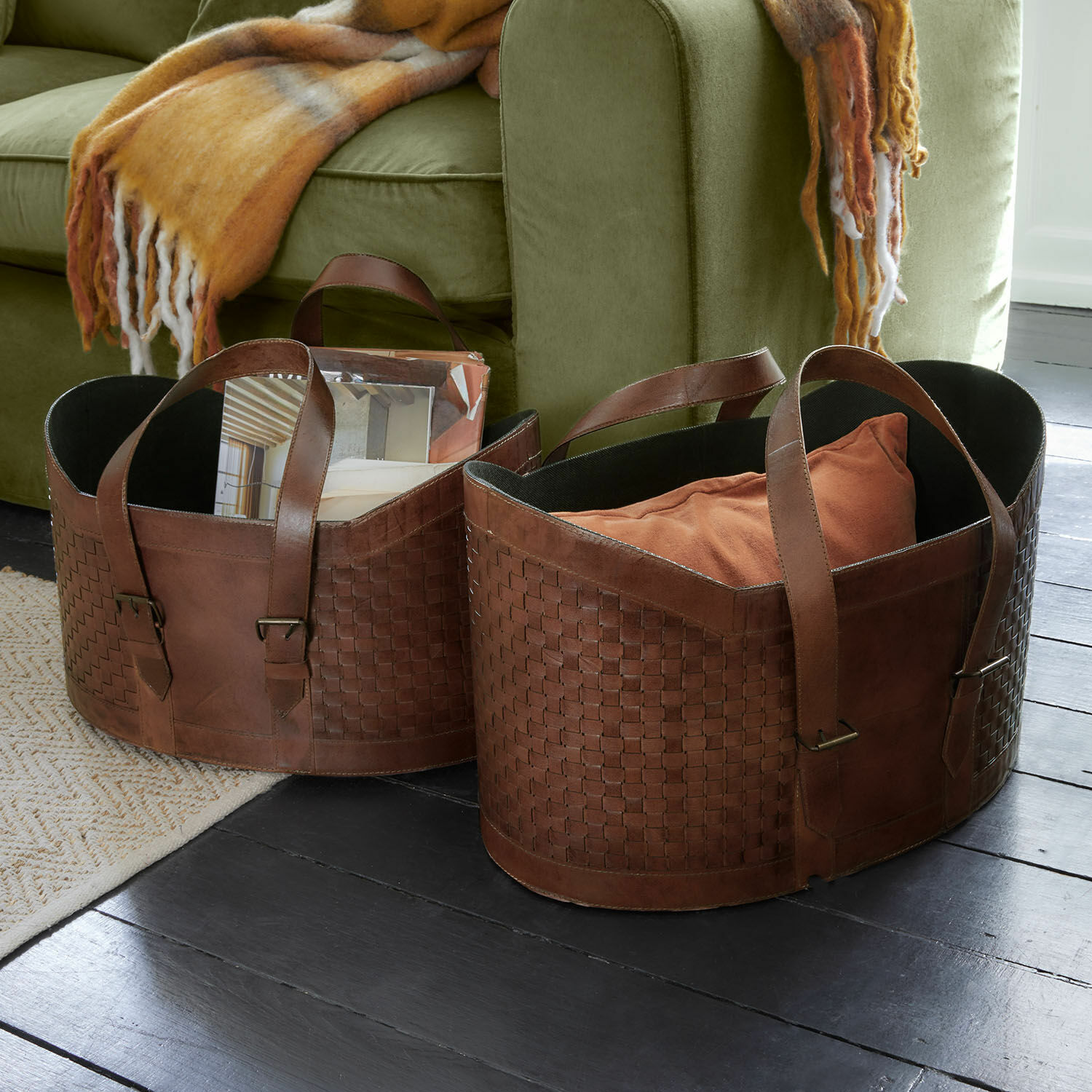 Set de 2 corbeilles Tavari