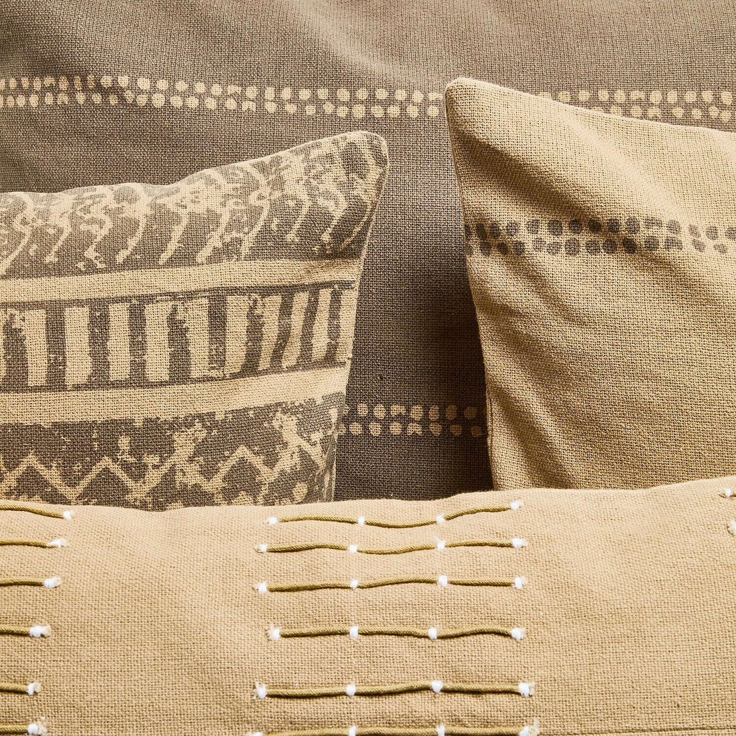 Lot de 4 housses de coussins Patti