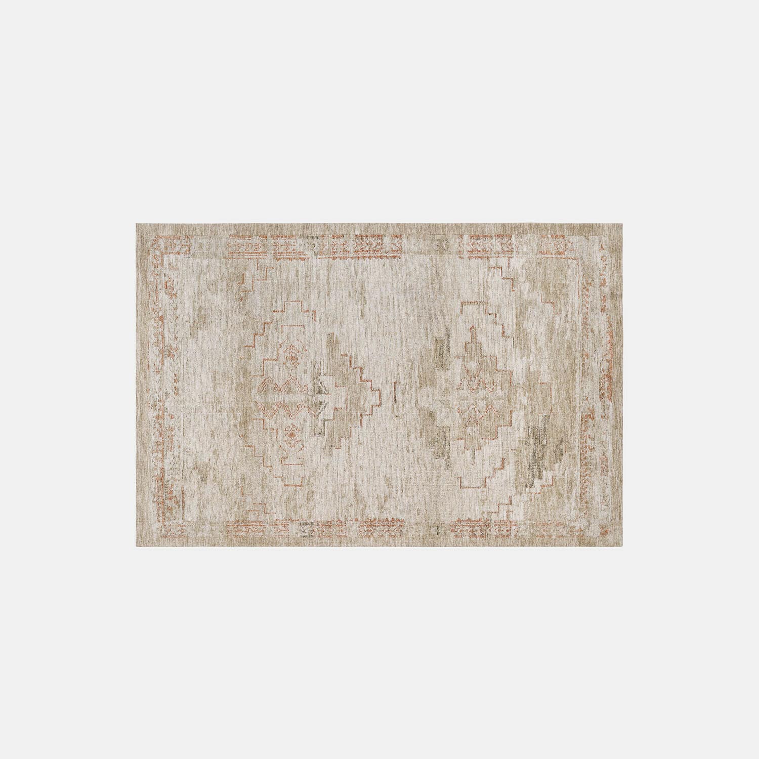 Tapis Soravitto Tapis beige avec motif vintage subtil, texture douce, décoration intérieure élégante