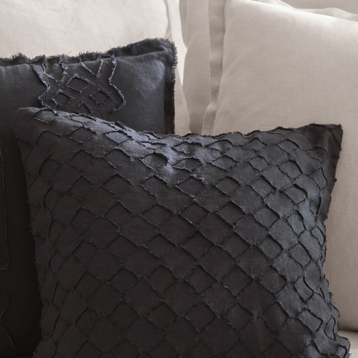 Lot de 2 housses de coussins Kelnor