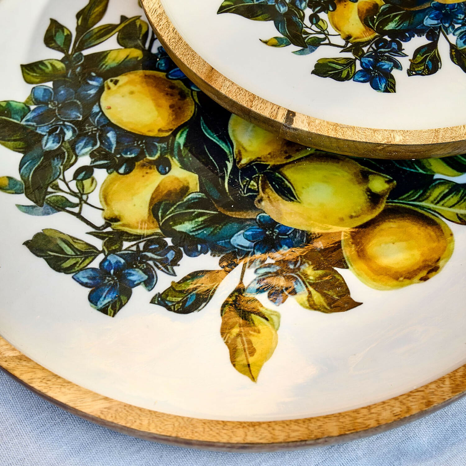Lot de 2 plateaux Solianne