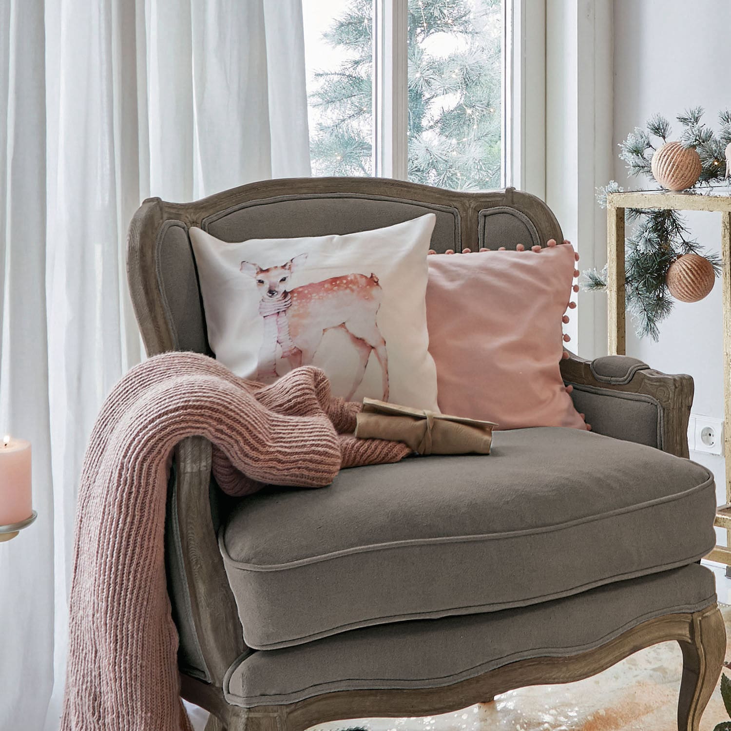 Lot de 2 housses de coussins Dacio