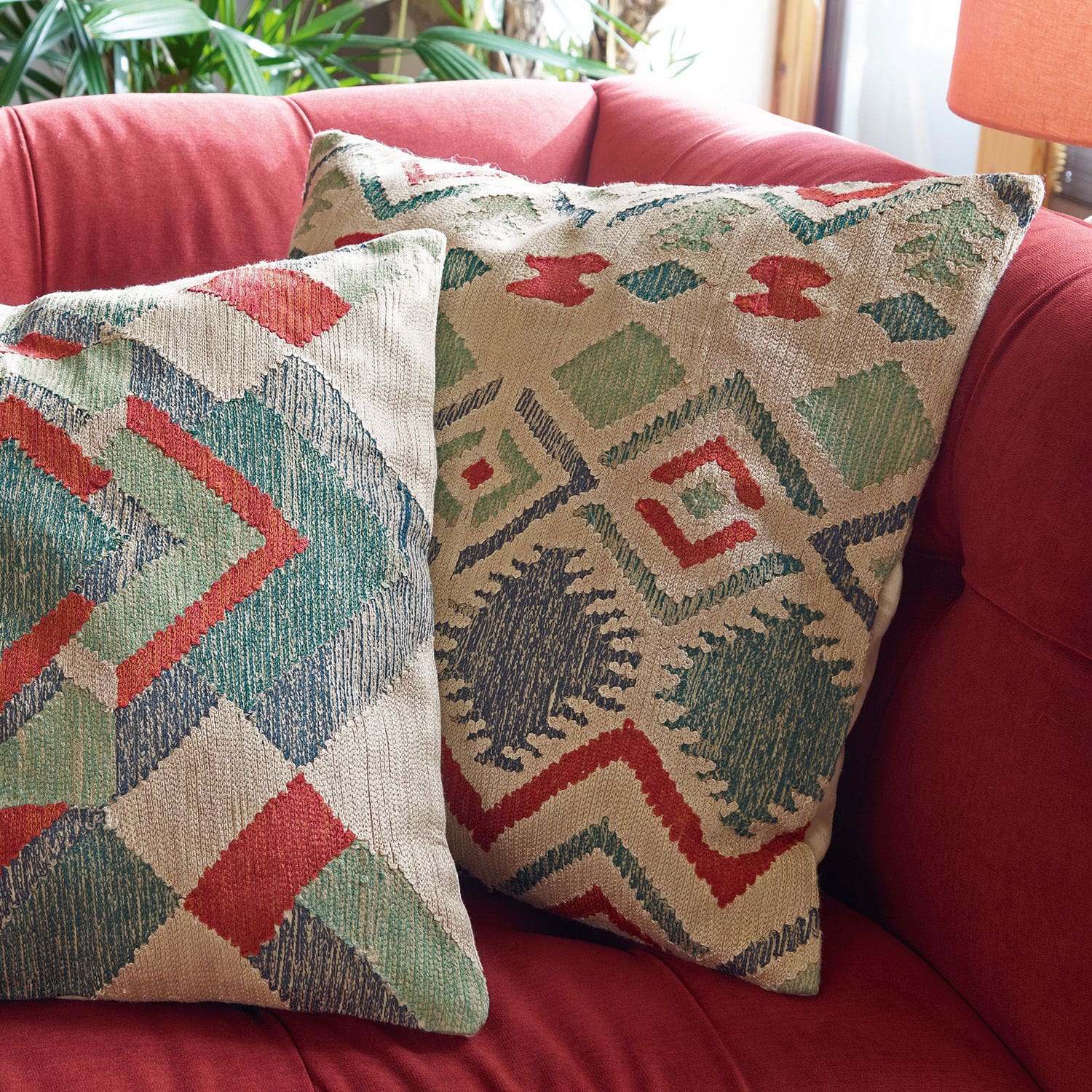 Lot de 2 housses de coussins Mellamie