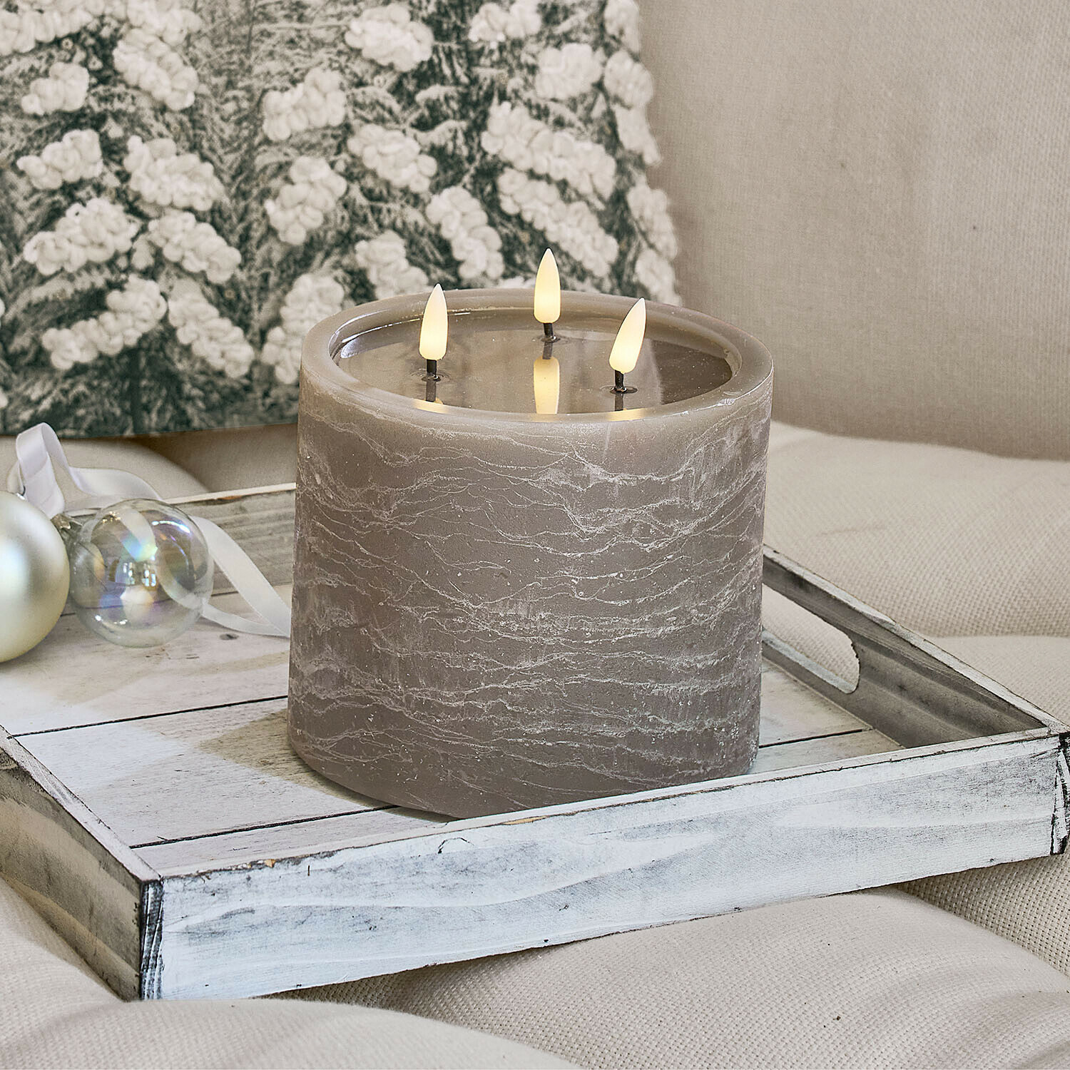 Bougie cylindrique à LED Solería
