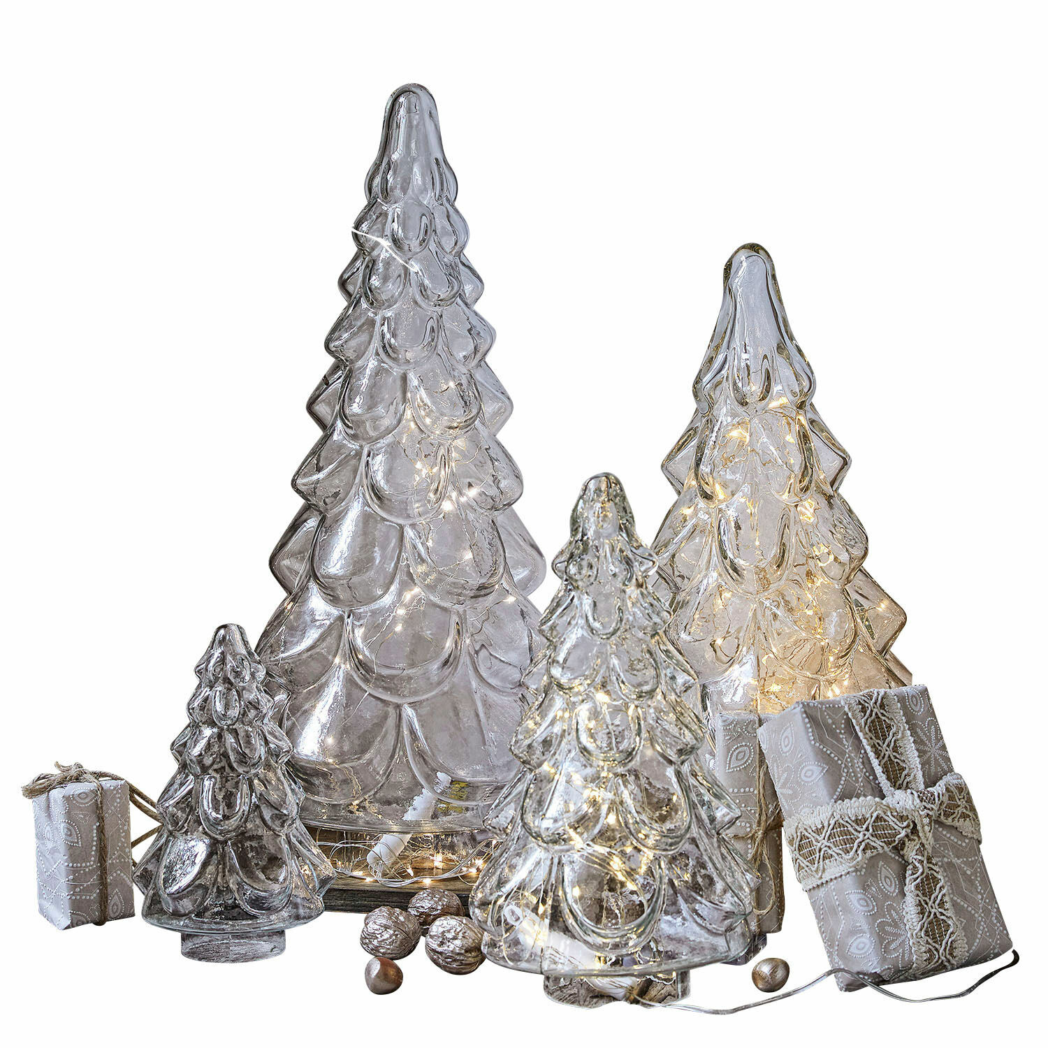 Lot de 4 sapins décoratifs Blandford