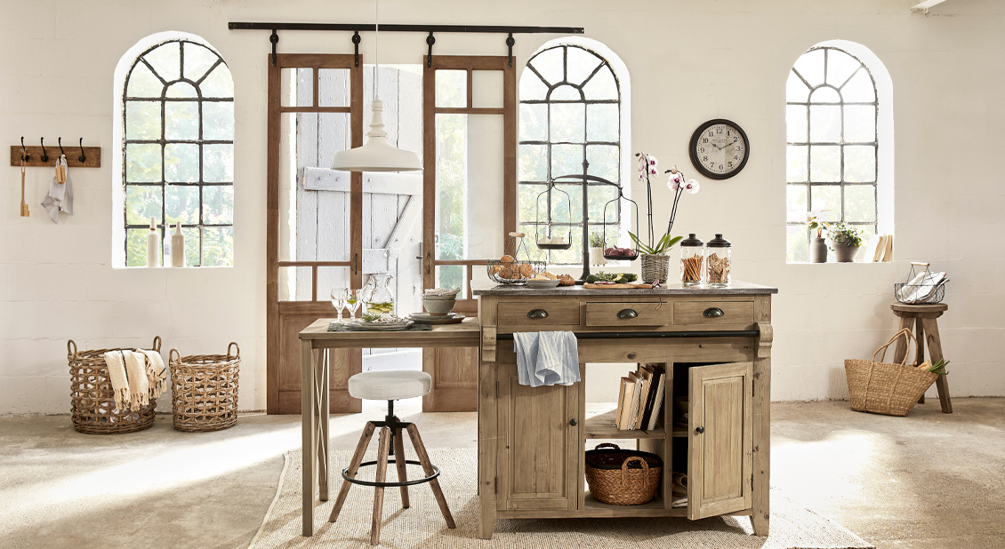 Cuisine baignée de lumière