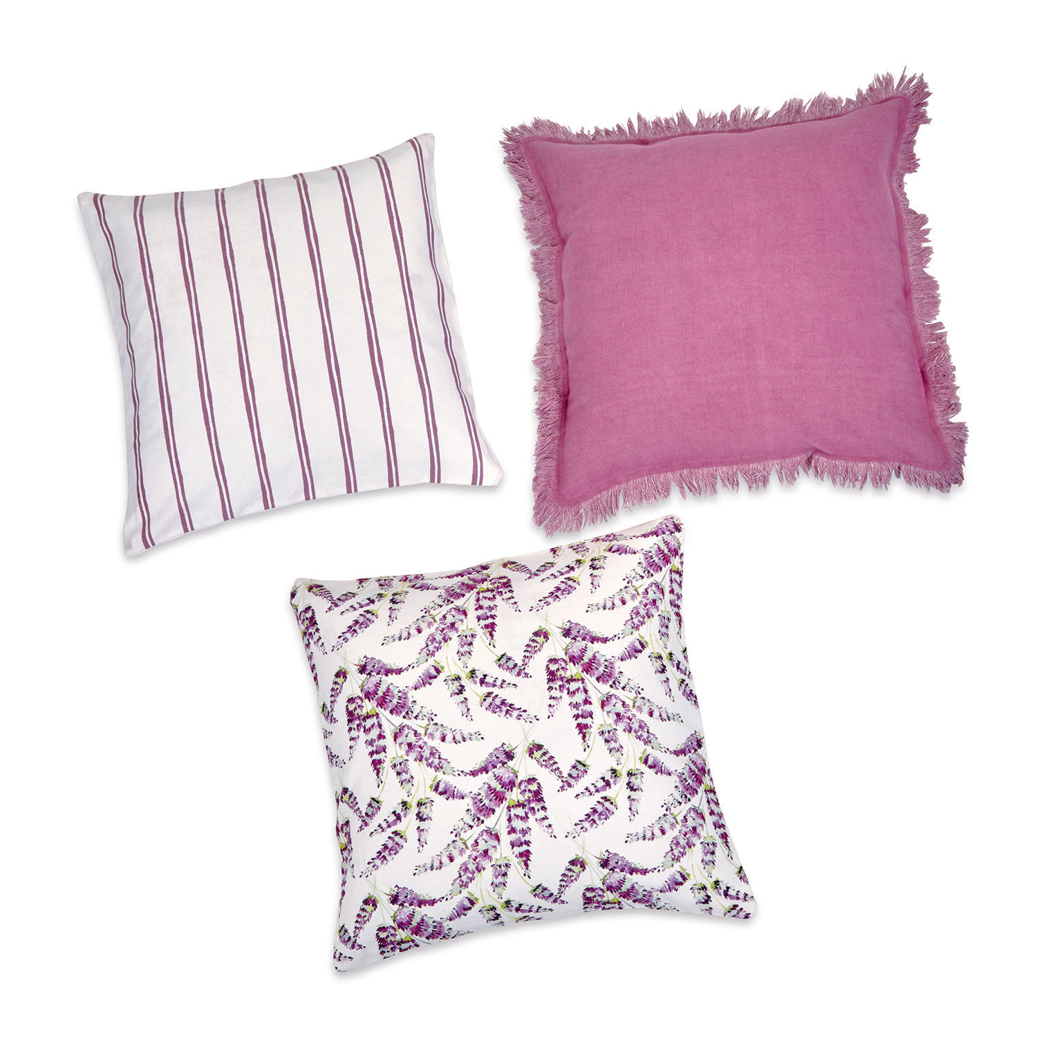 Lot de 3 housses de coussins Guivry