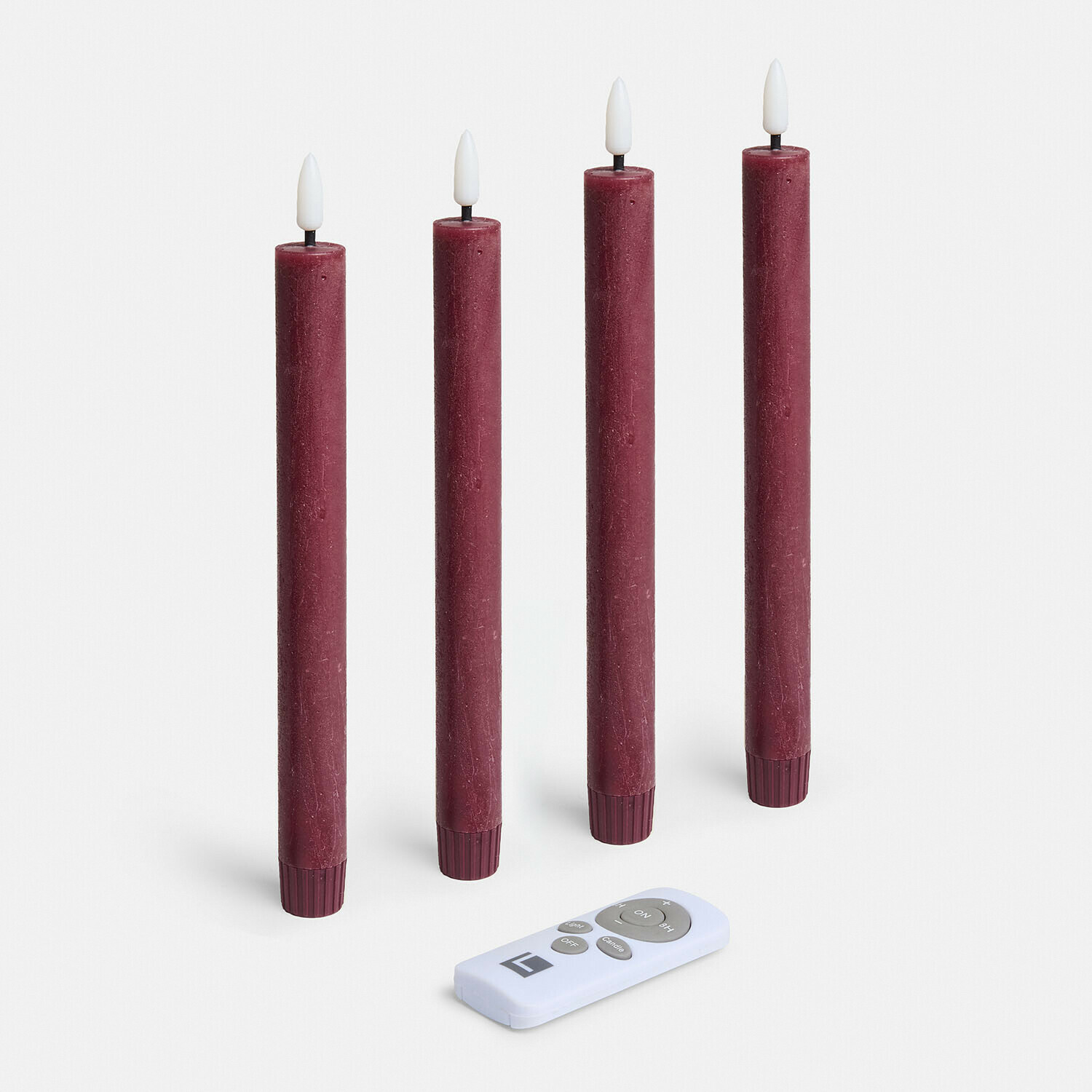 Lot de 4 bougies longues à LED Eldsora