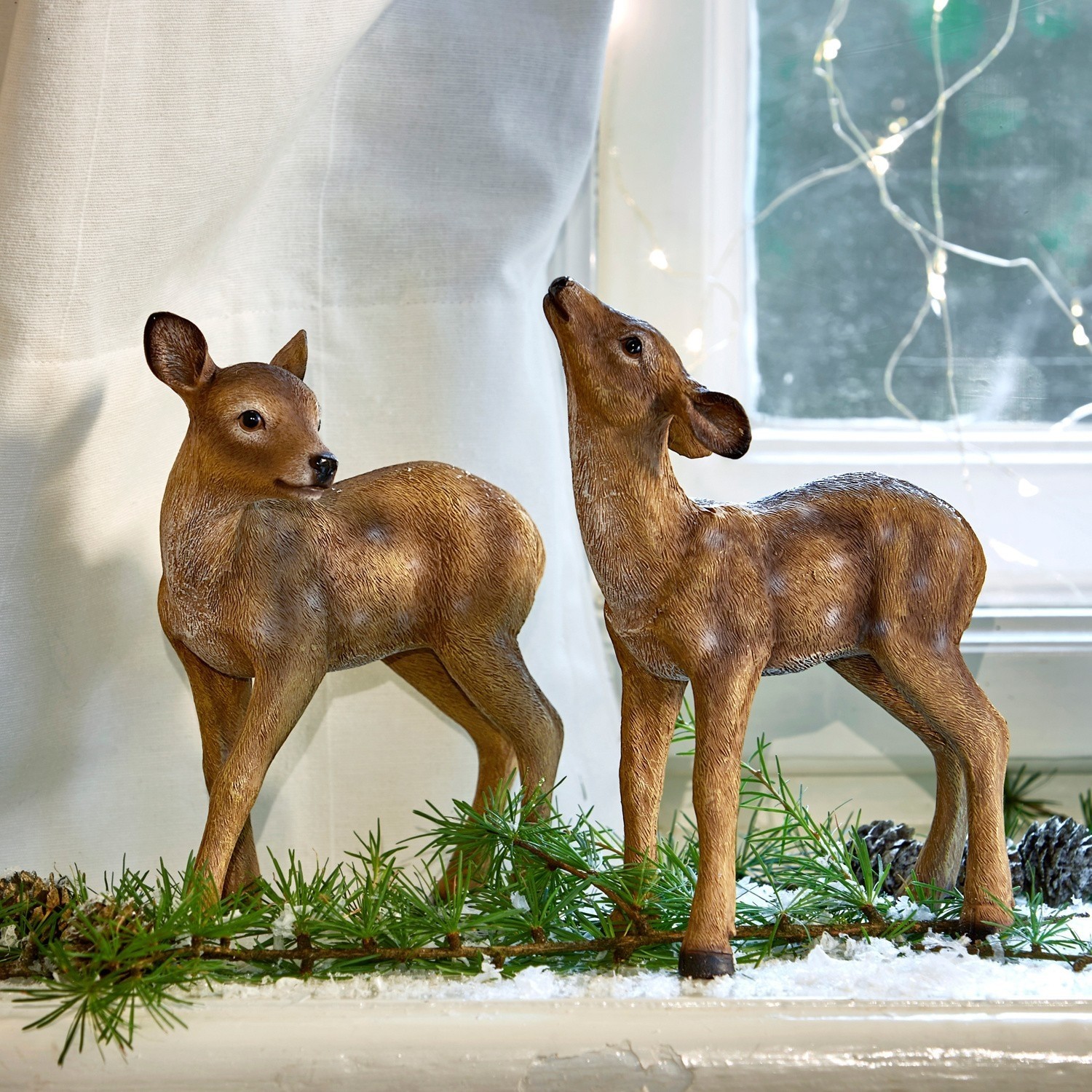 Lot de 2 faons Cestas