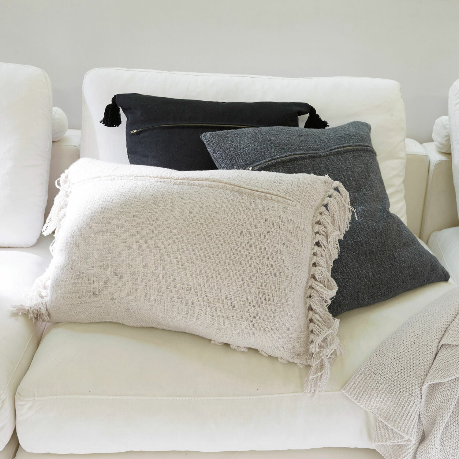 Lot de 3 housses de coussins Lome