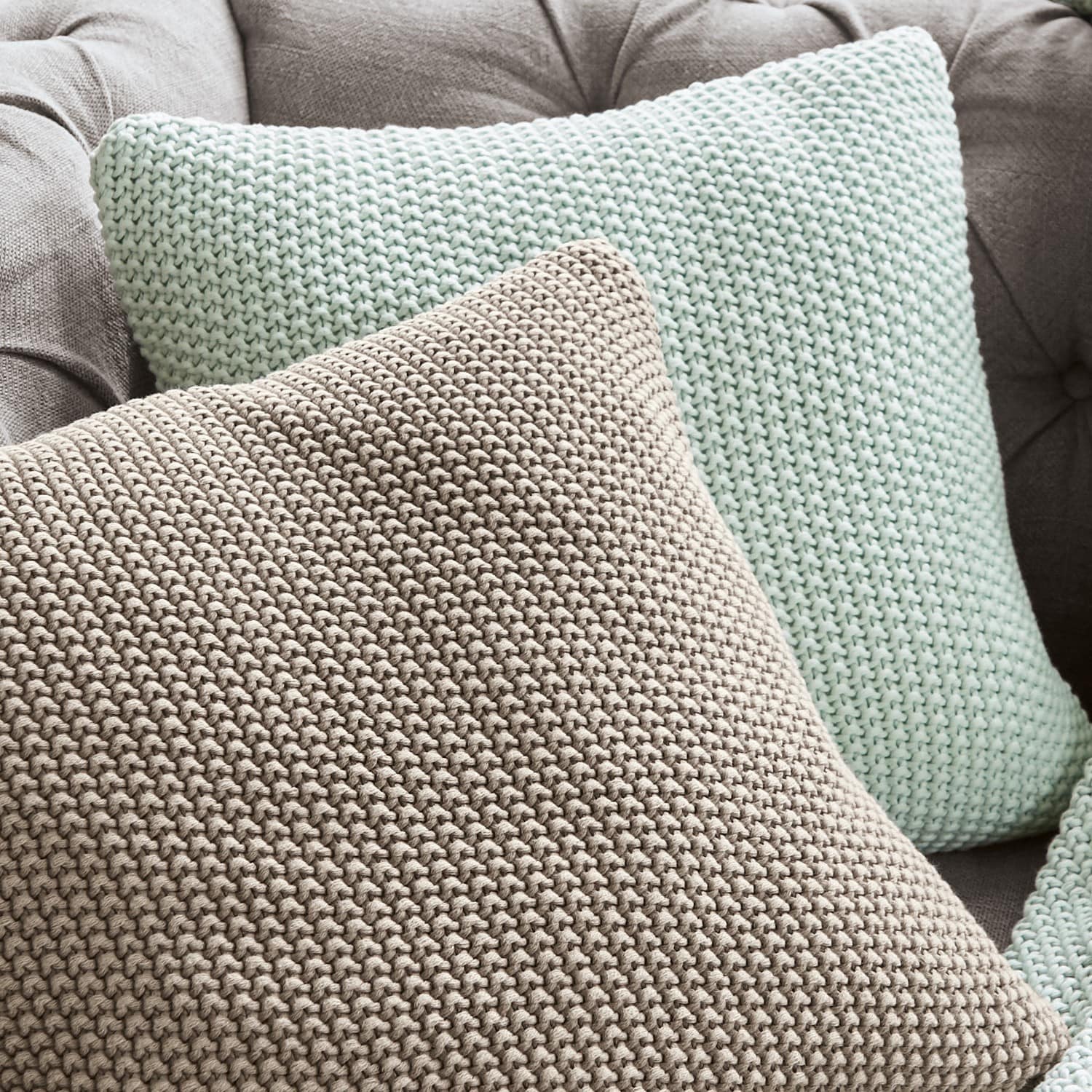 Lot de 2 housses de coussins Terry