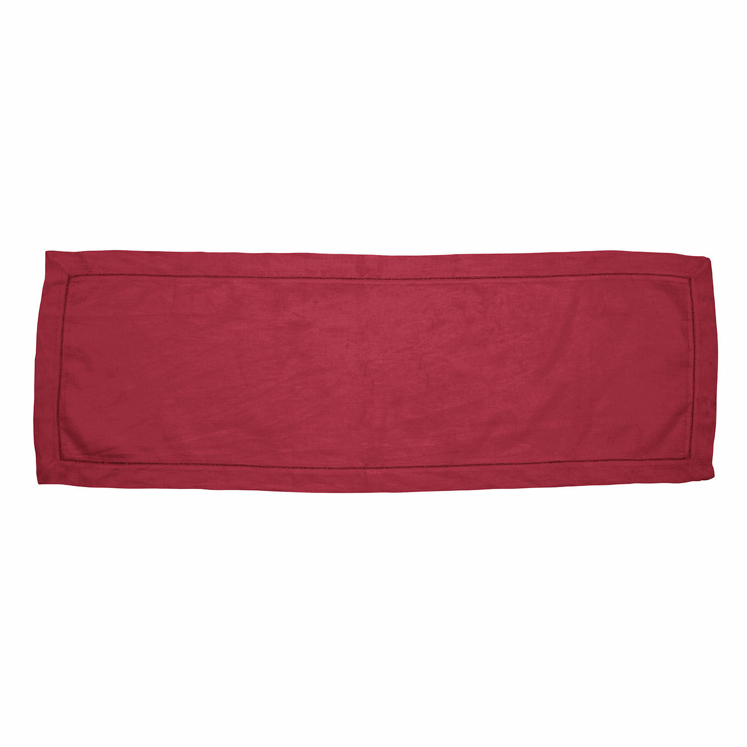rouge Chemin de table rouge en tissu, design simple pour décoration intérieure et tables
