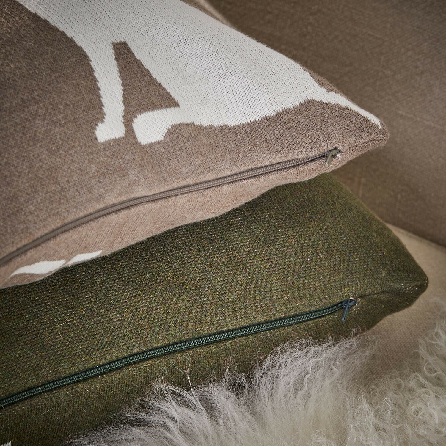 Lot de 2 housses de coussin Olyden