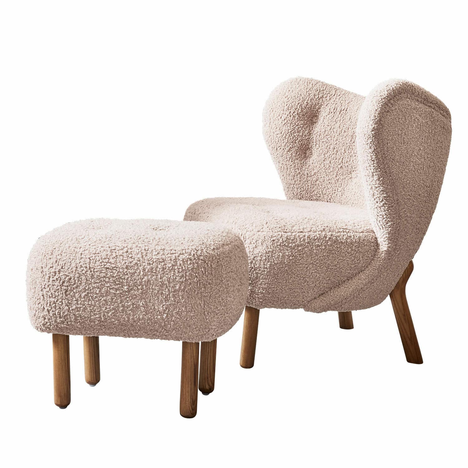 Fauteuil et tabouret Brocard