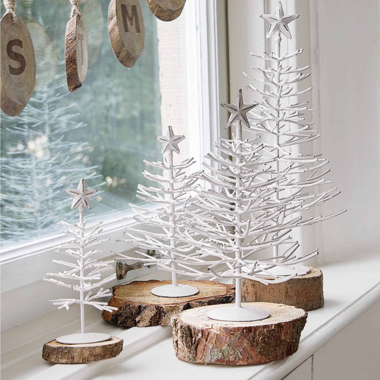 Lot de 4 décoration Arbre Frome