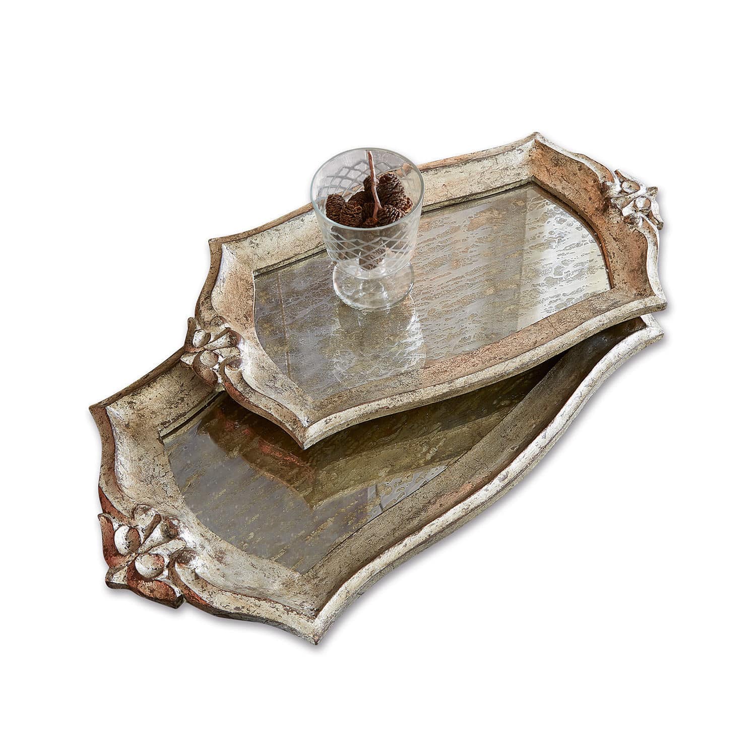Lot de 2 plateaux Palencia