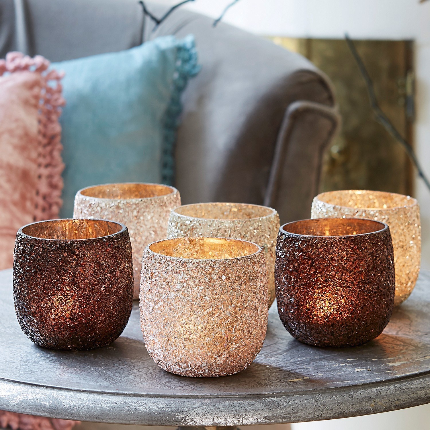 Lot de 6 photophores Margon
