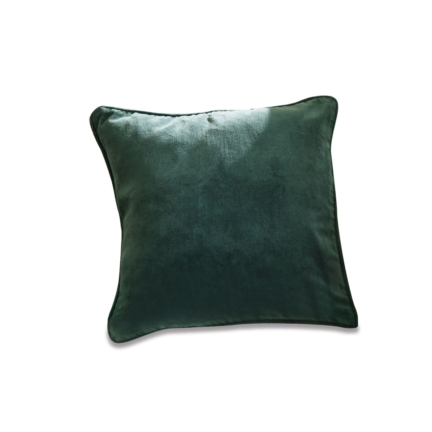Housse de coussin Gany Coussin décoratif vert en velours doux, idéal pour un intérieur élégant et confortable