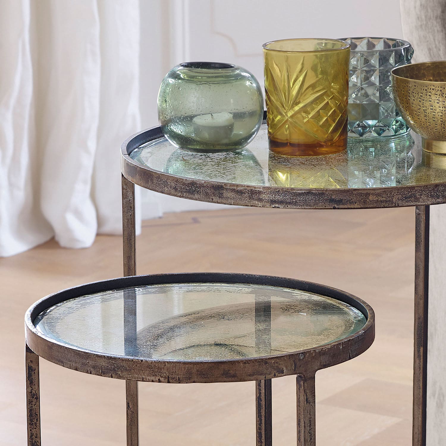 Lot de 2 tables d’appoint Manda