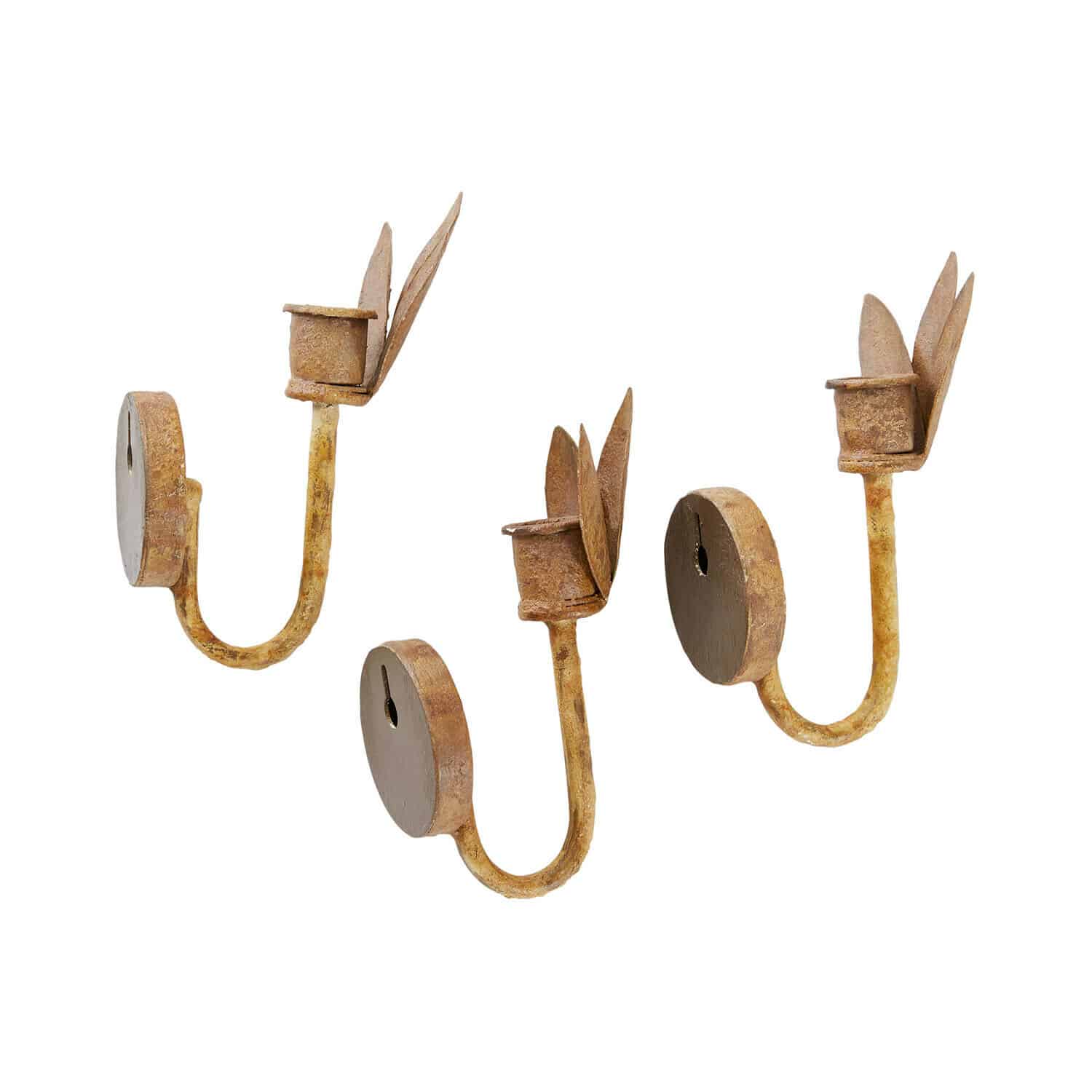 Lot de 3 bougeoirs muraux Cressivaux