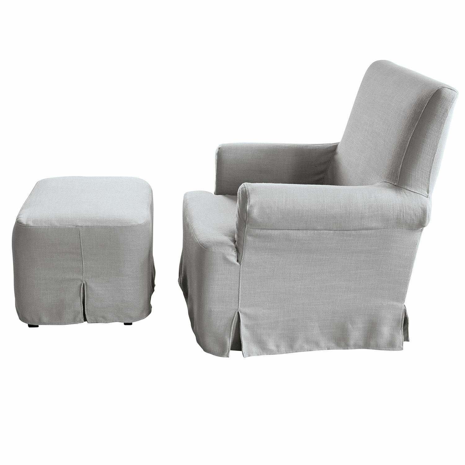 Fauteuil avec pouf Nasour