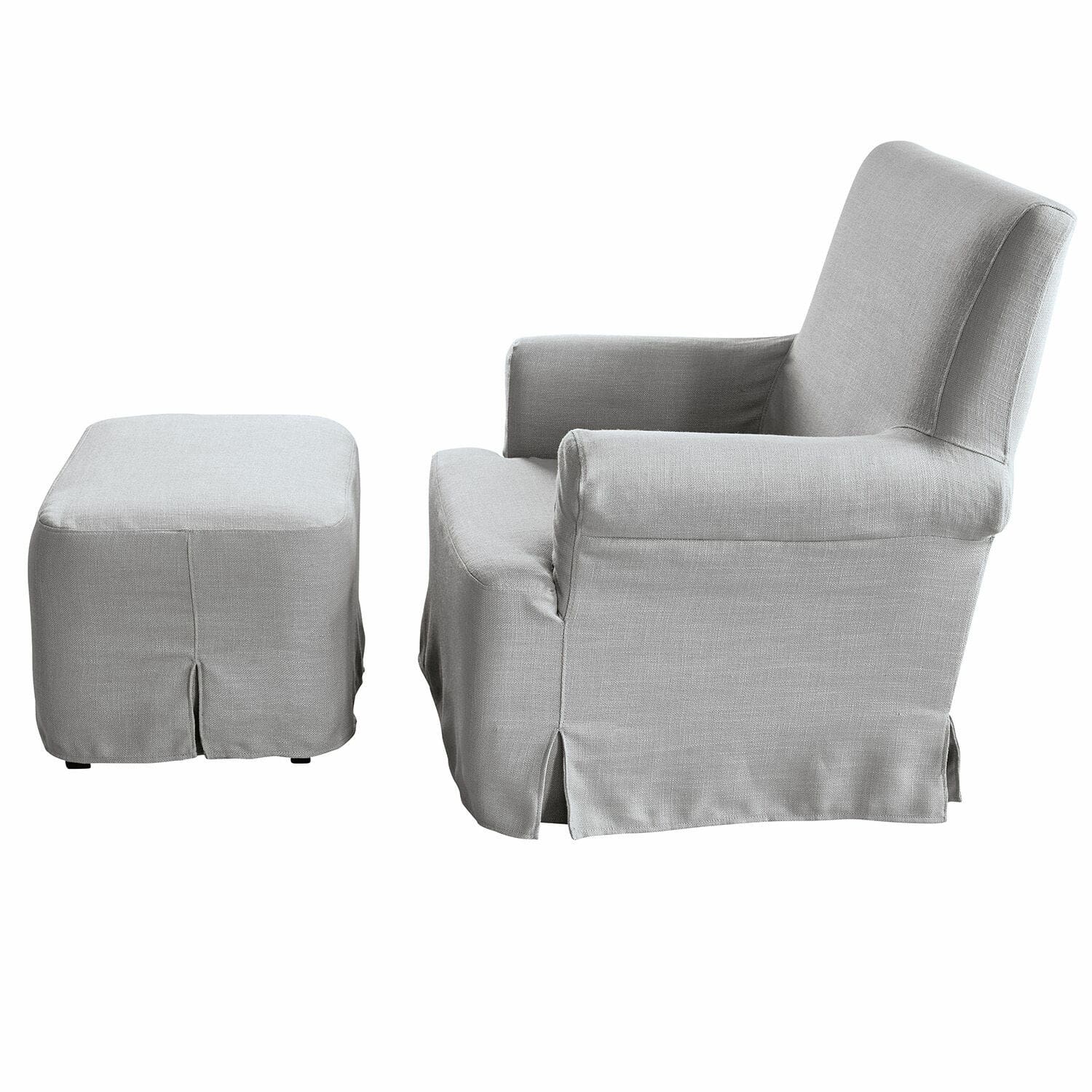 Fauteuil avec pouf Nasour