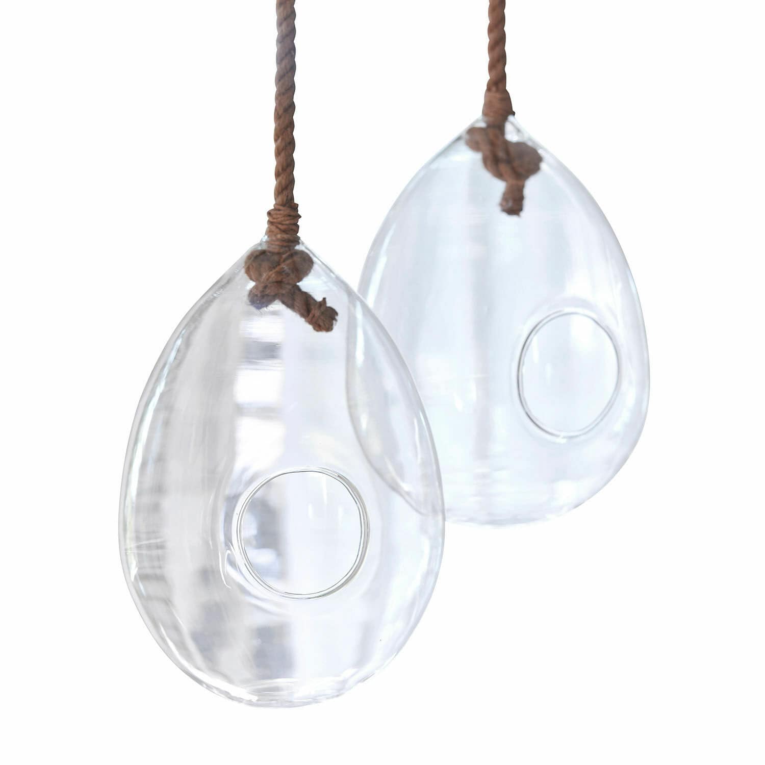 Lot de 2 œufs en verre Noam
