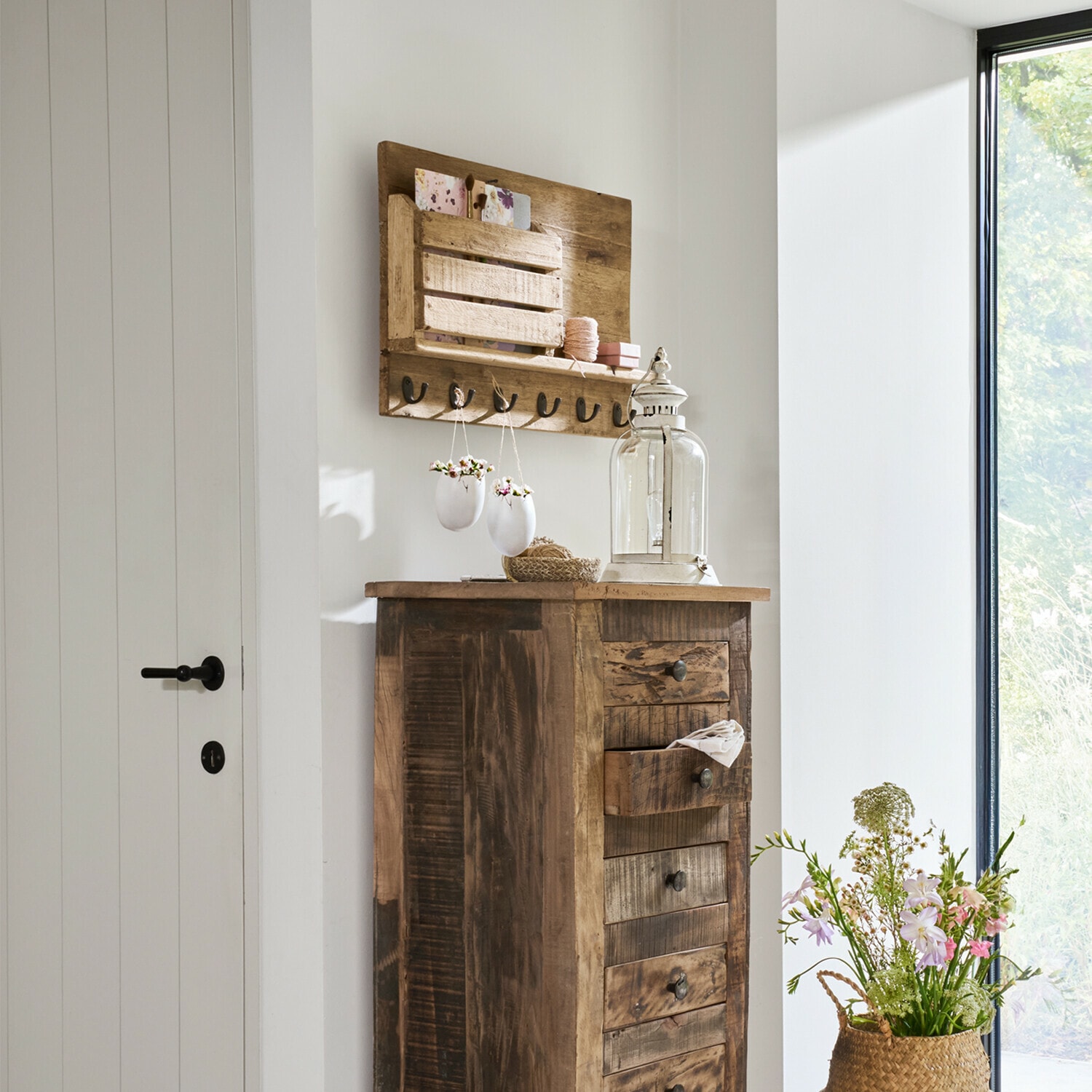 Lot de 2 vases à suspendre Nalena