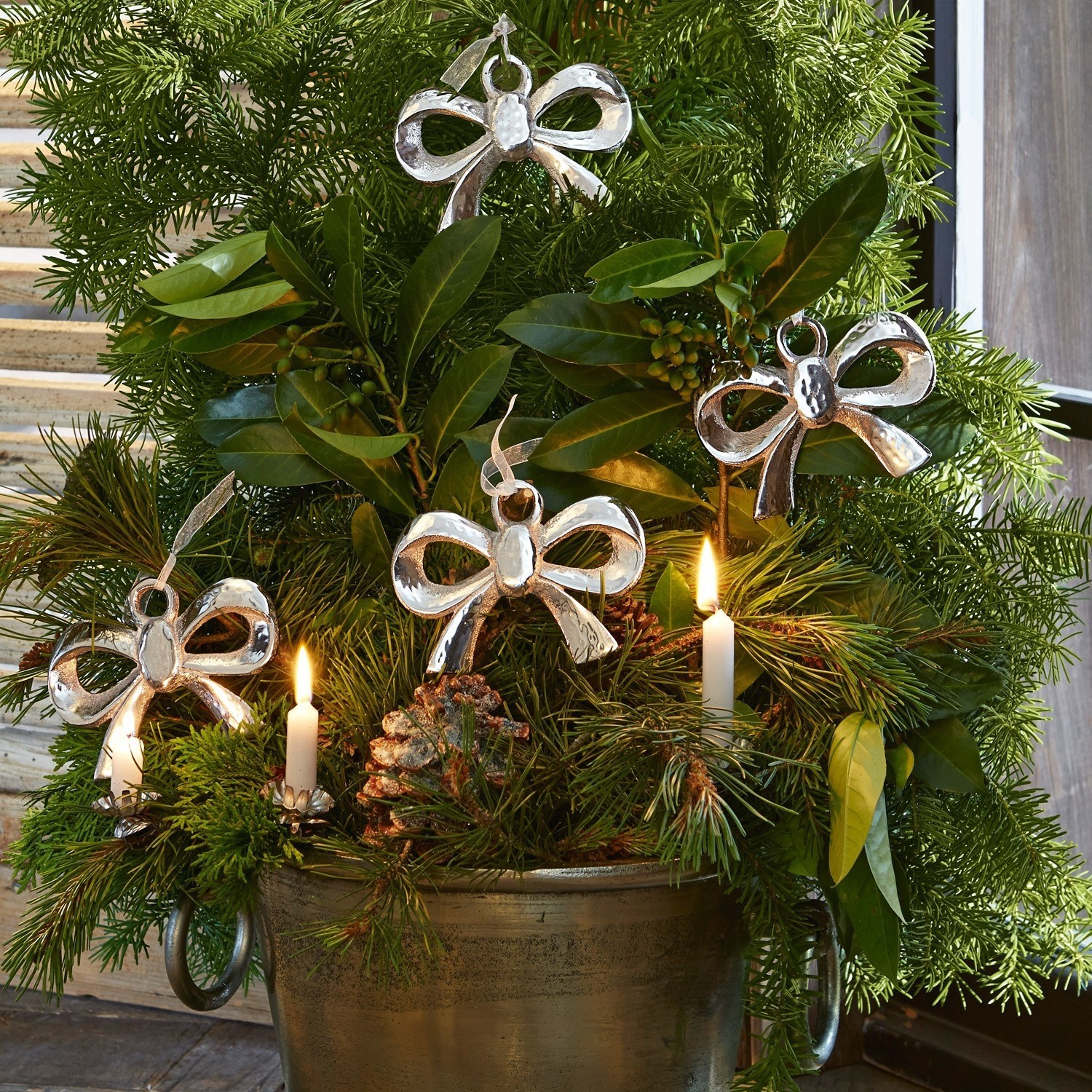 Lot de 4 décorations de Noël Paisley