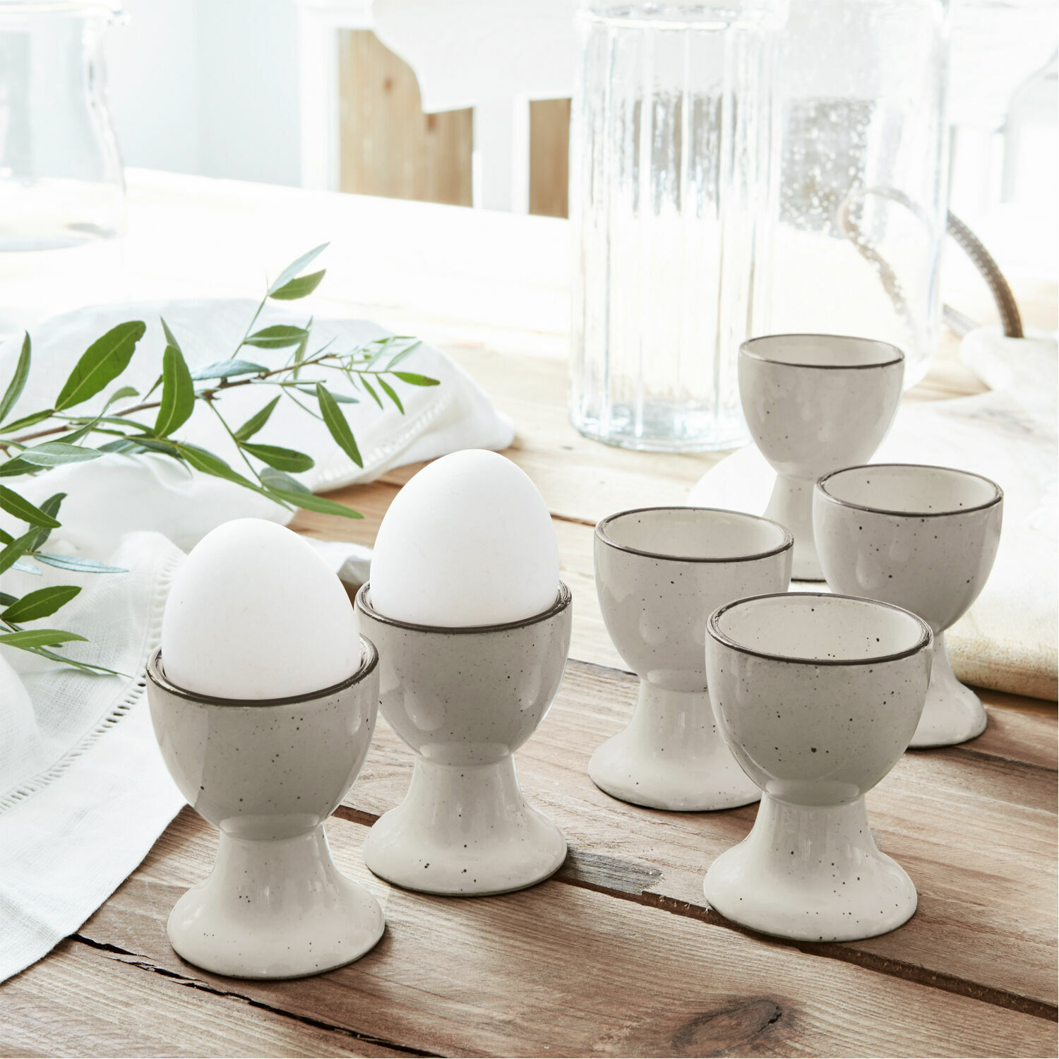 Lot de 6 coquetiers Biarré