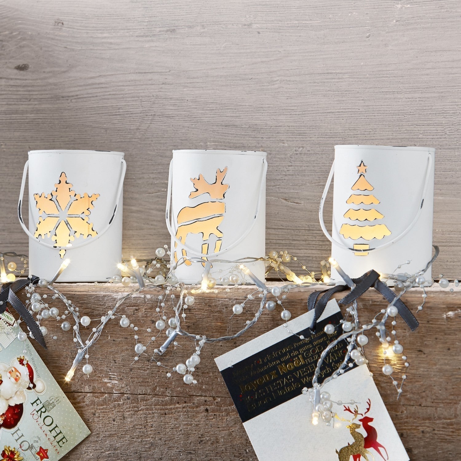 Lot de 3 photophores Sten