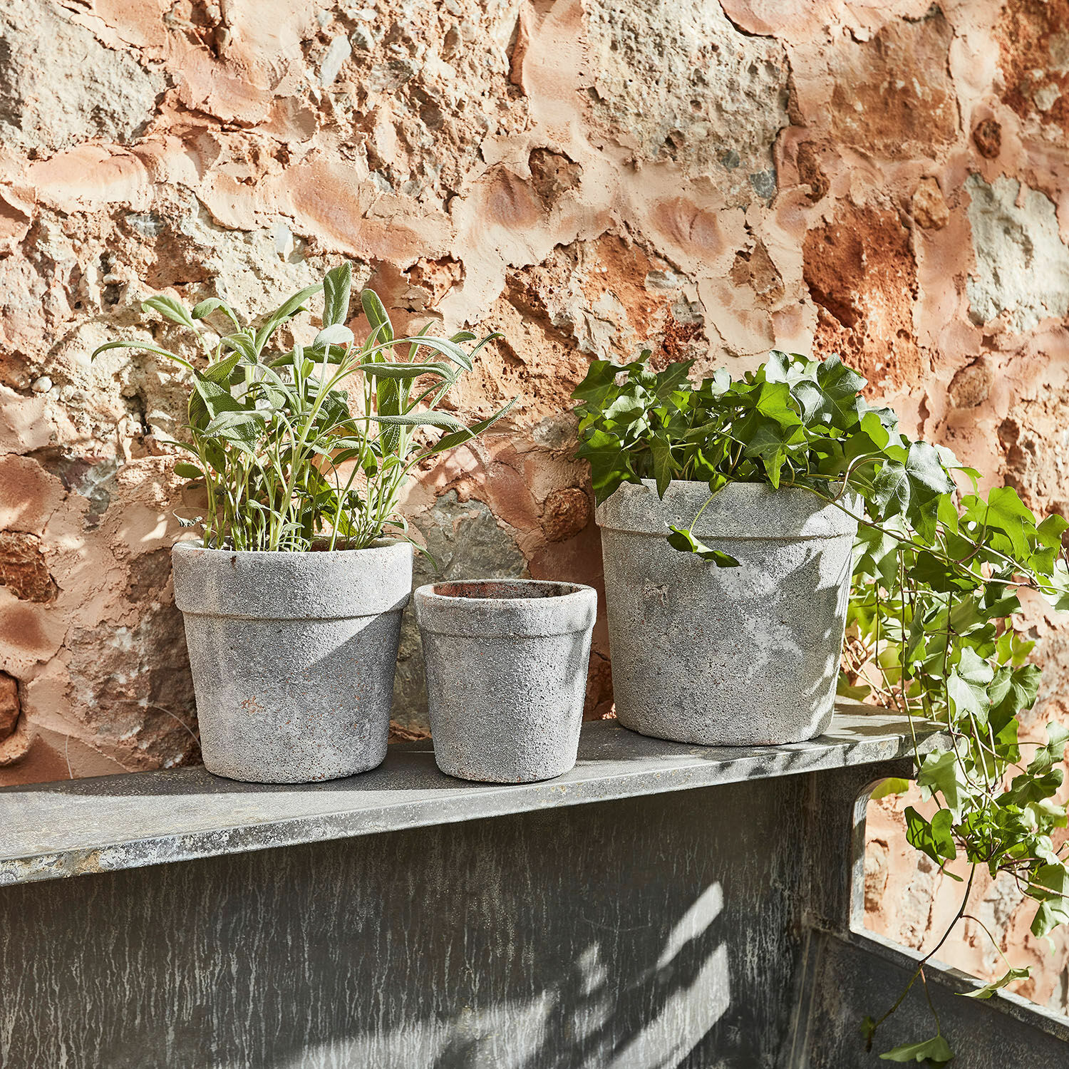 Lot de 3 cache-pots Geri