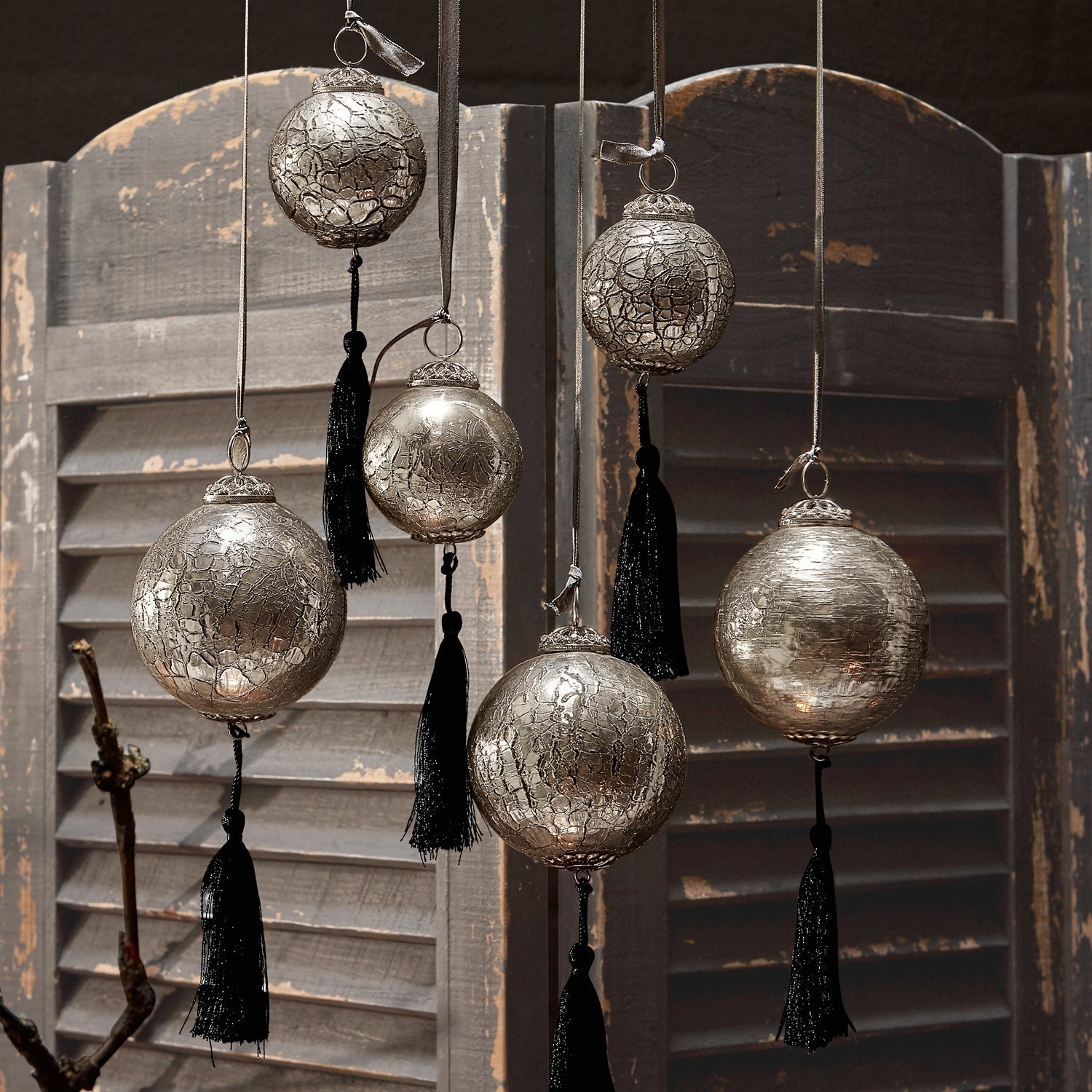 Lot de 6 décorations de Noël Broom