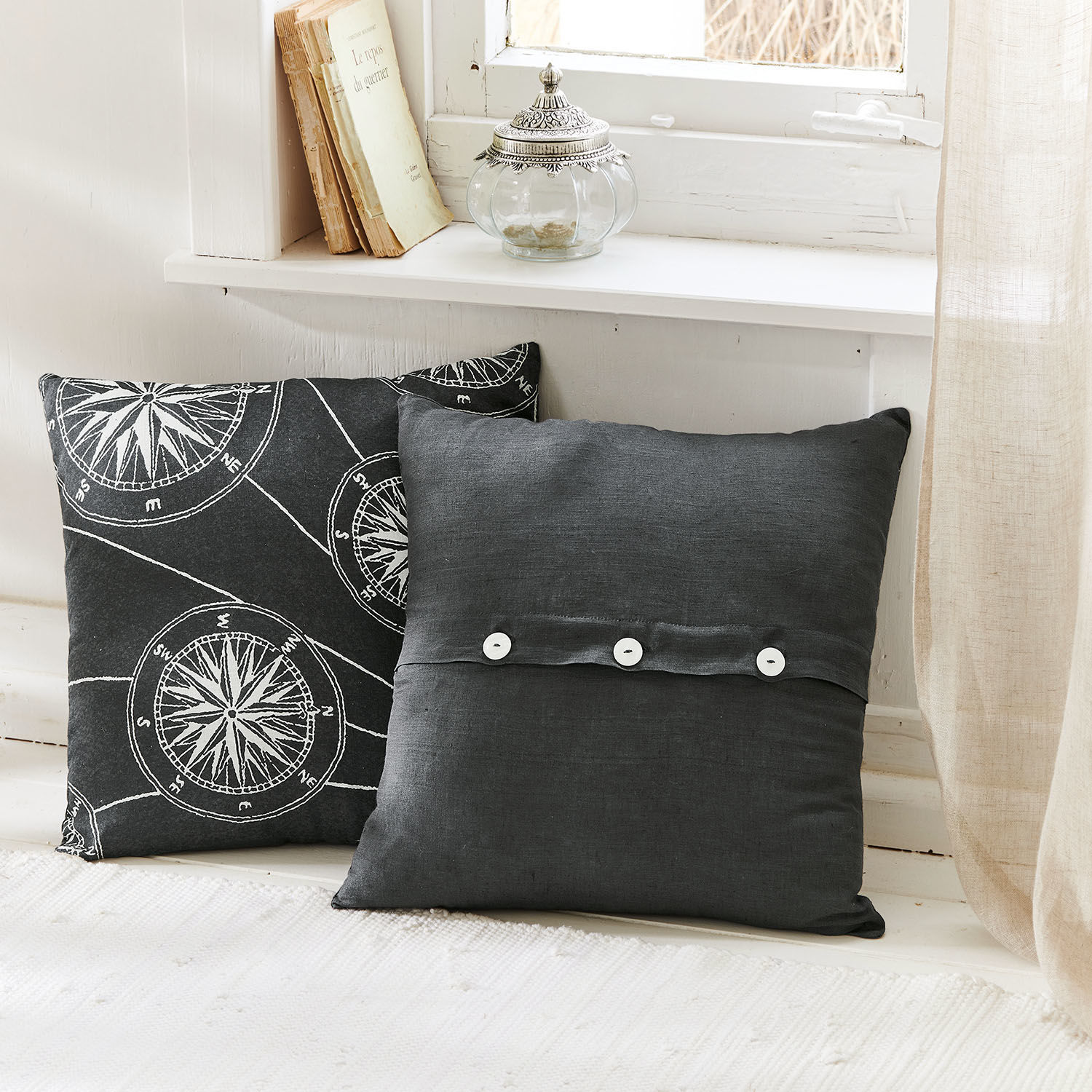 Lot de 2 housses de coussins Moreau
