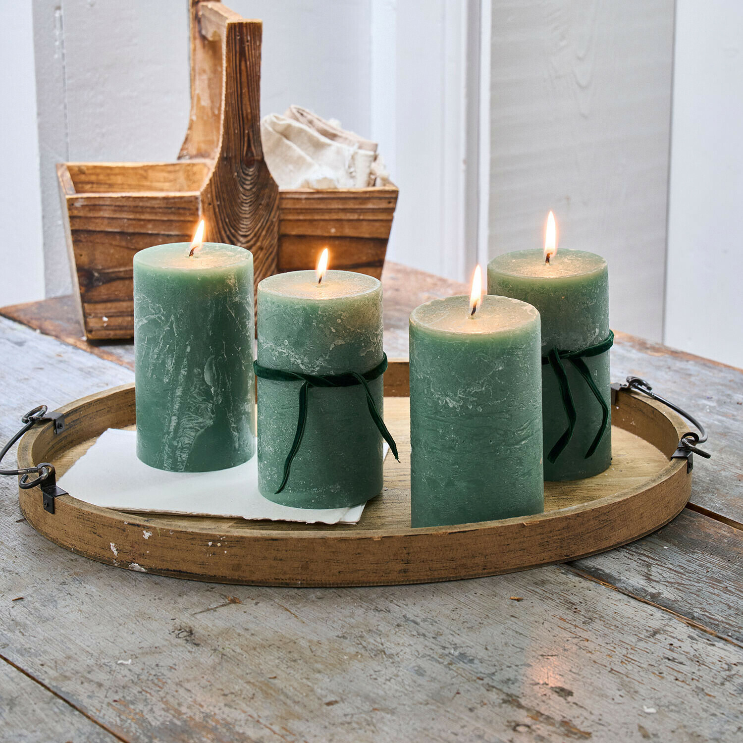 Lot de 4 bougies Braga