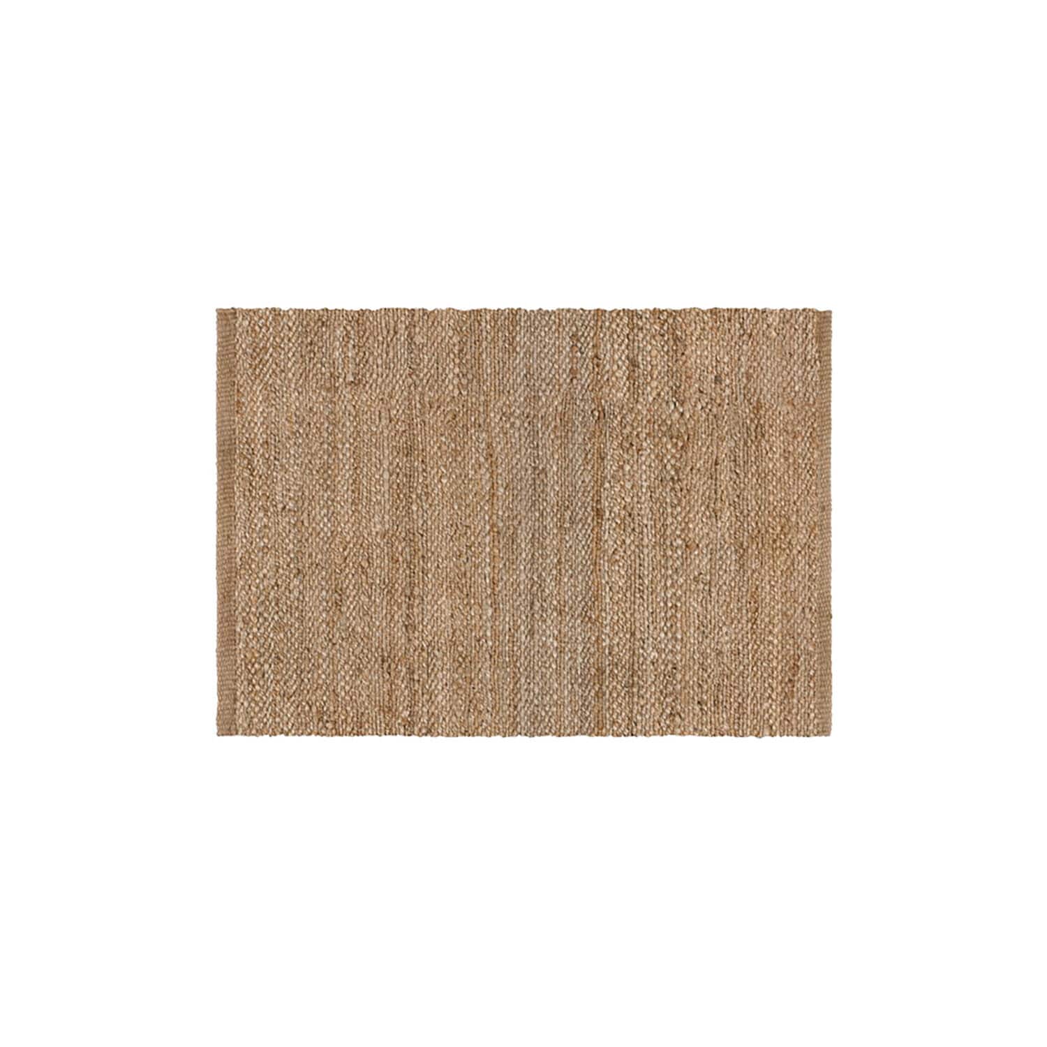 Tapis Abitain Tapis rectangulaire en jute naturelle beige, accessoire durable et écologique pour la maison