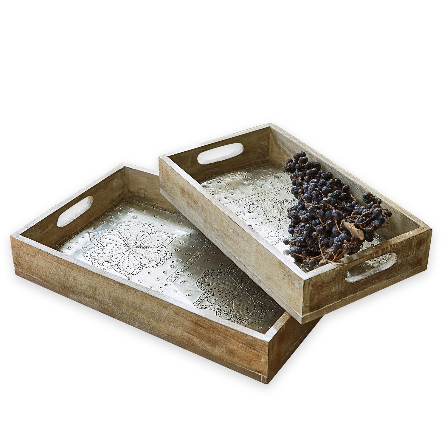 Lot de 2 plateaux Cassandre
