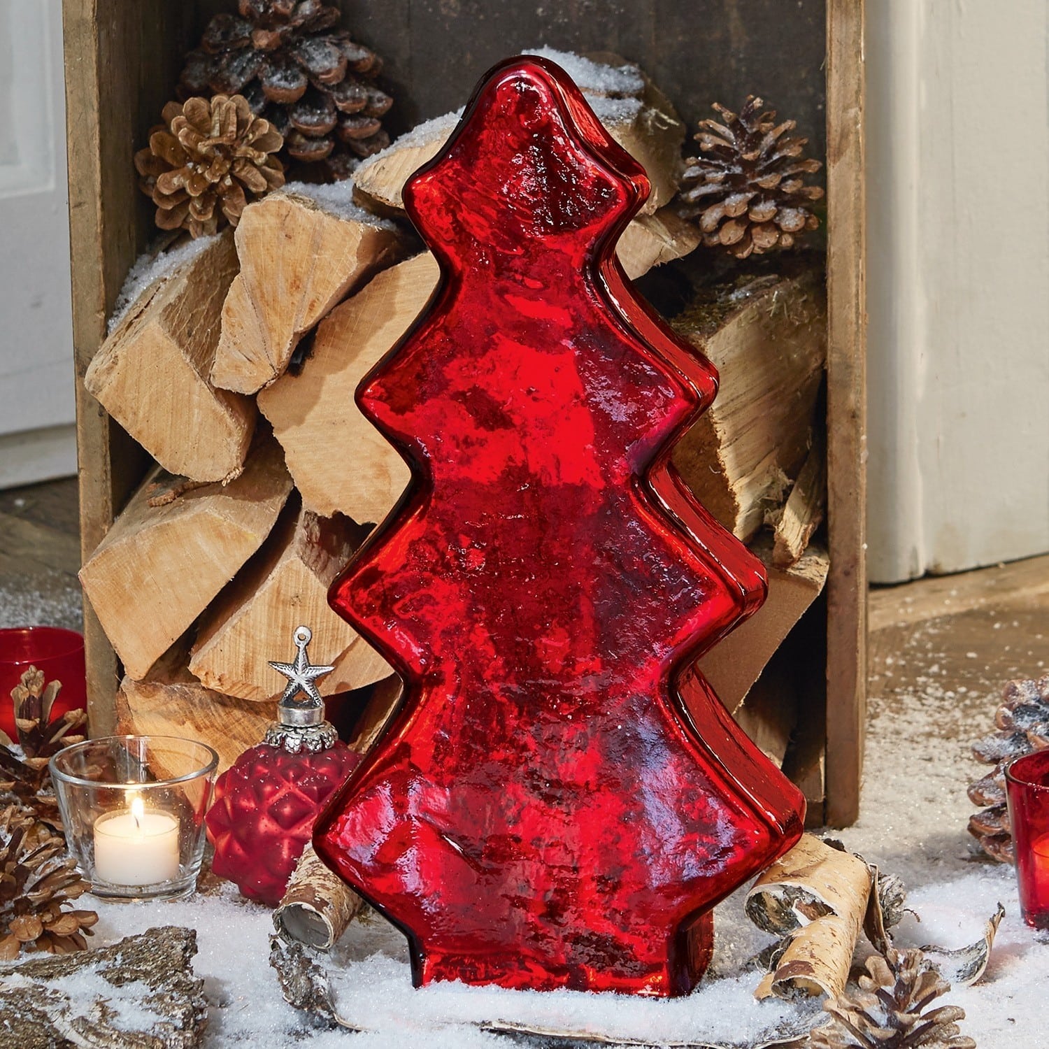 Décoration arbre Rouge