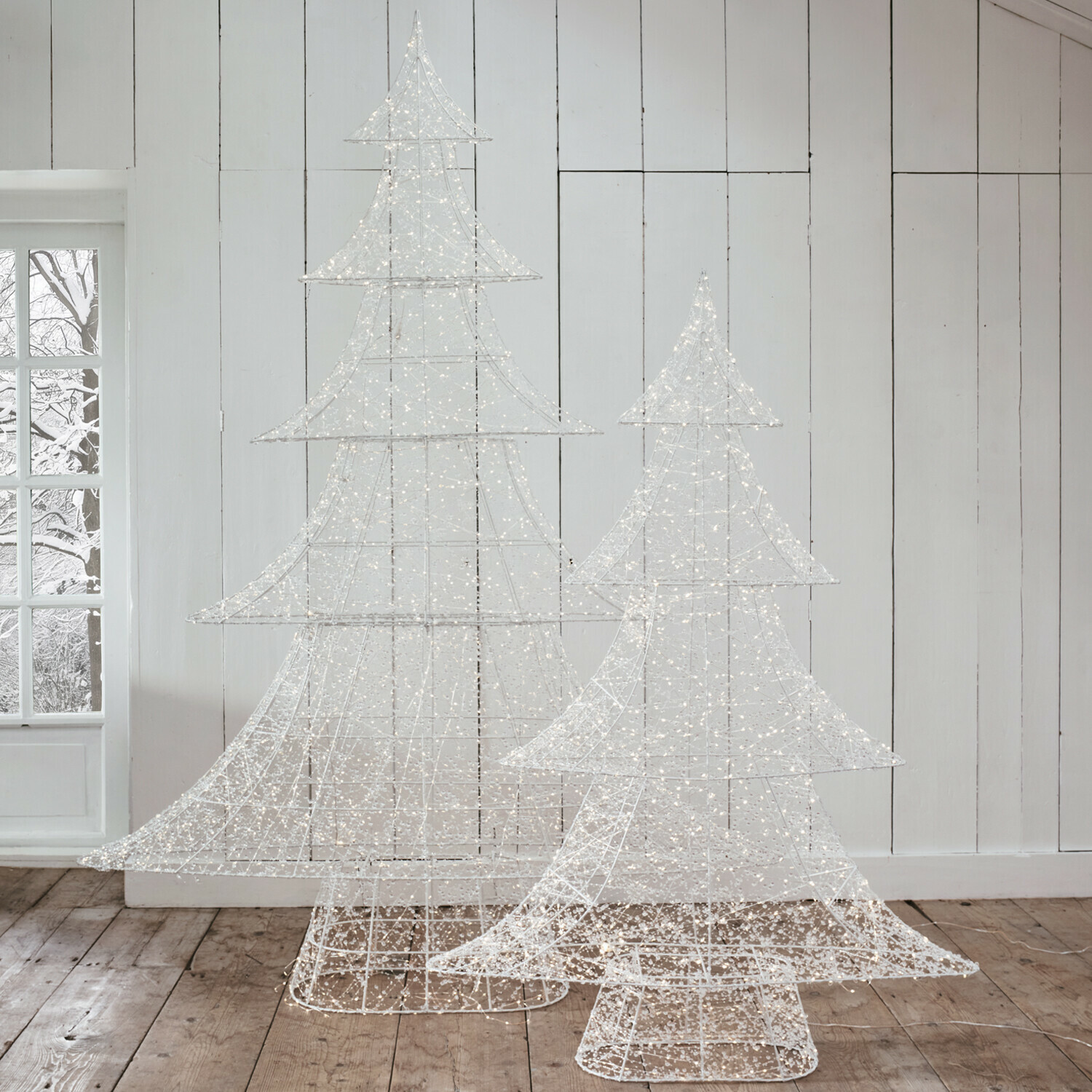 Lot de 2 sapins à LED Frosthem