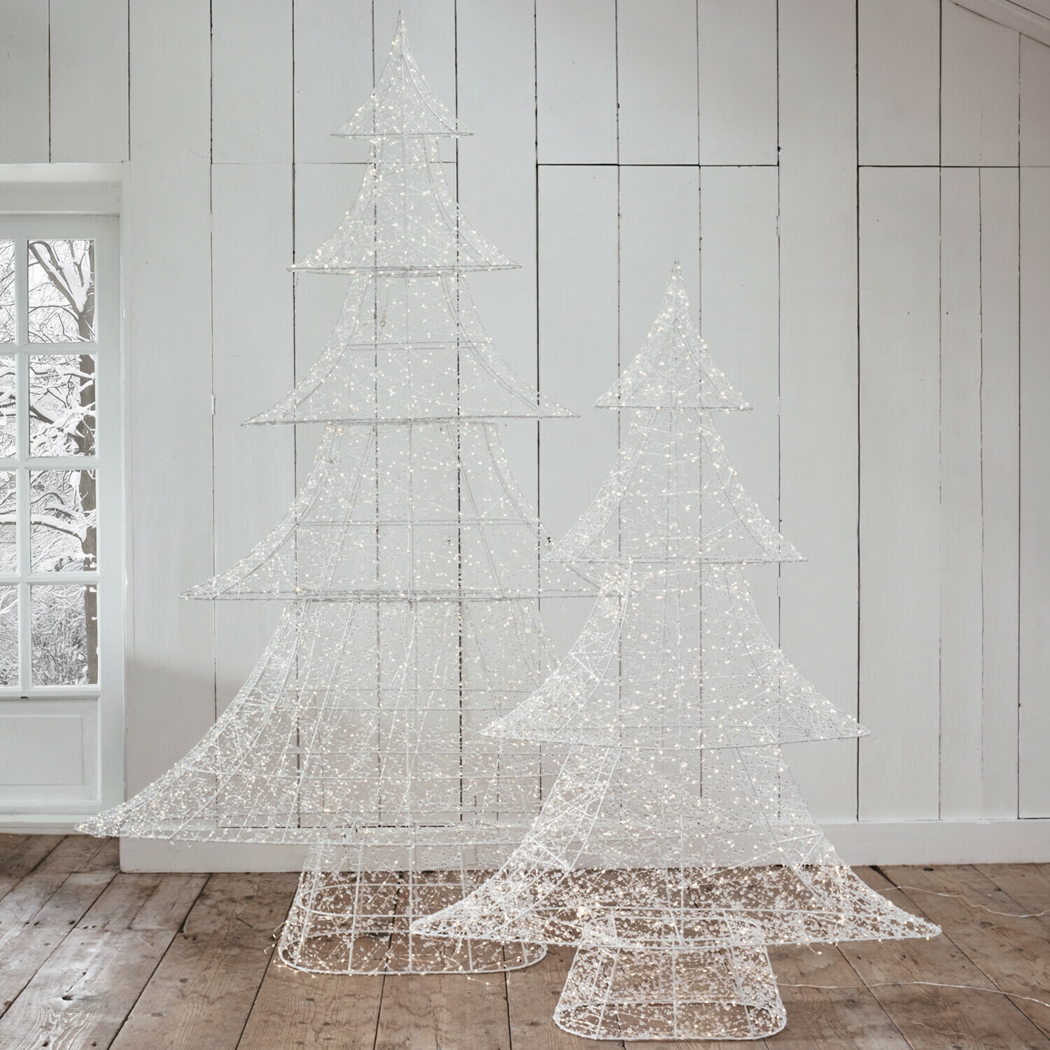 Lot de 2 sapins à LED Frosthem