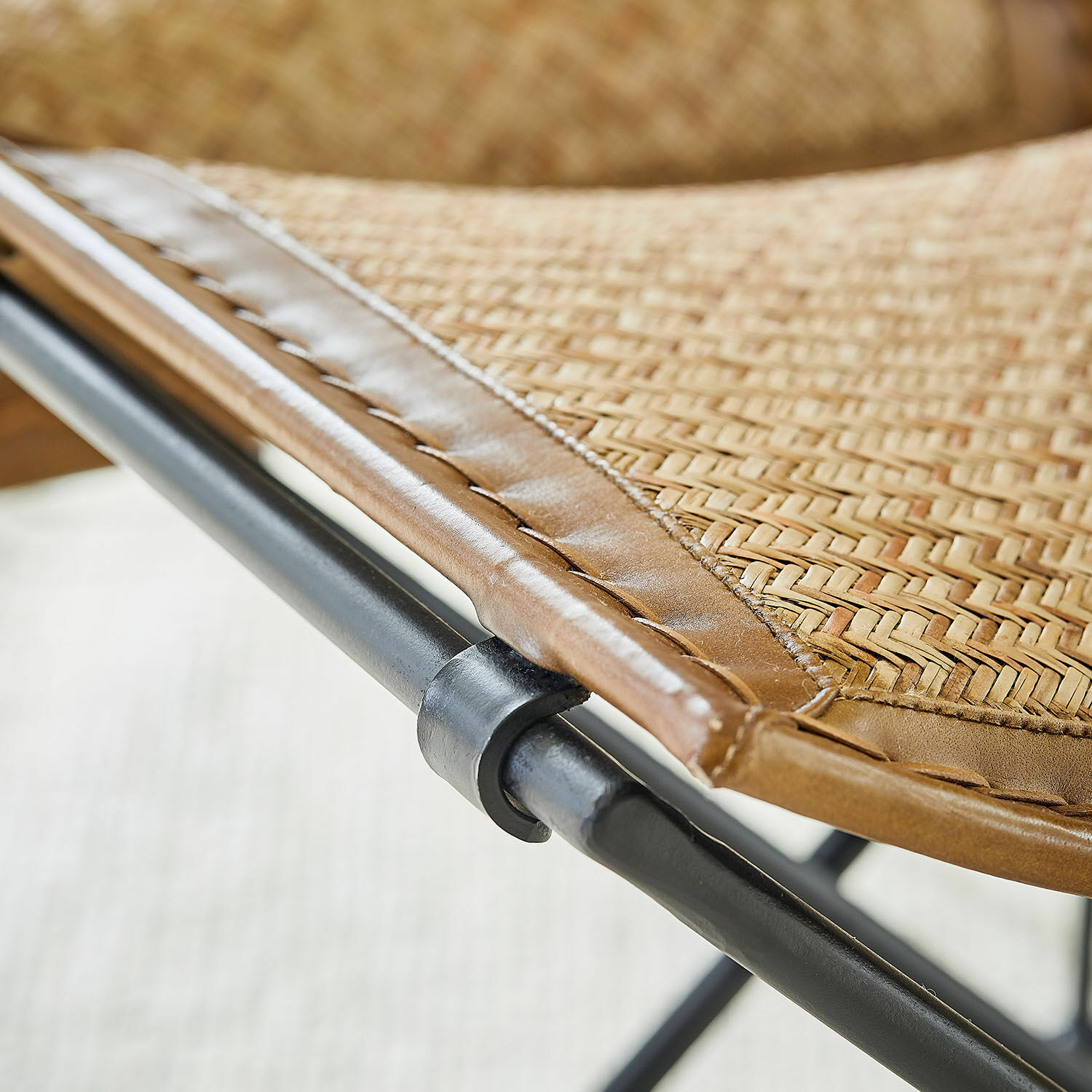 Chaise avec tabouret Dauvron