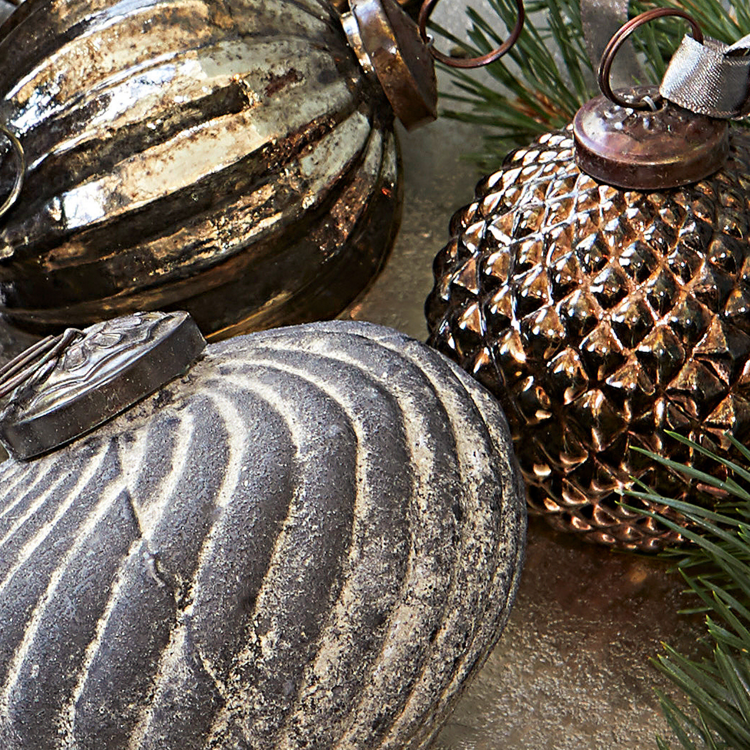 Lot de 6 décorations de Noël Alva