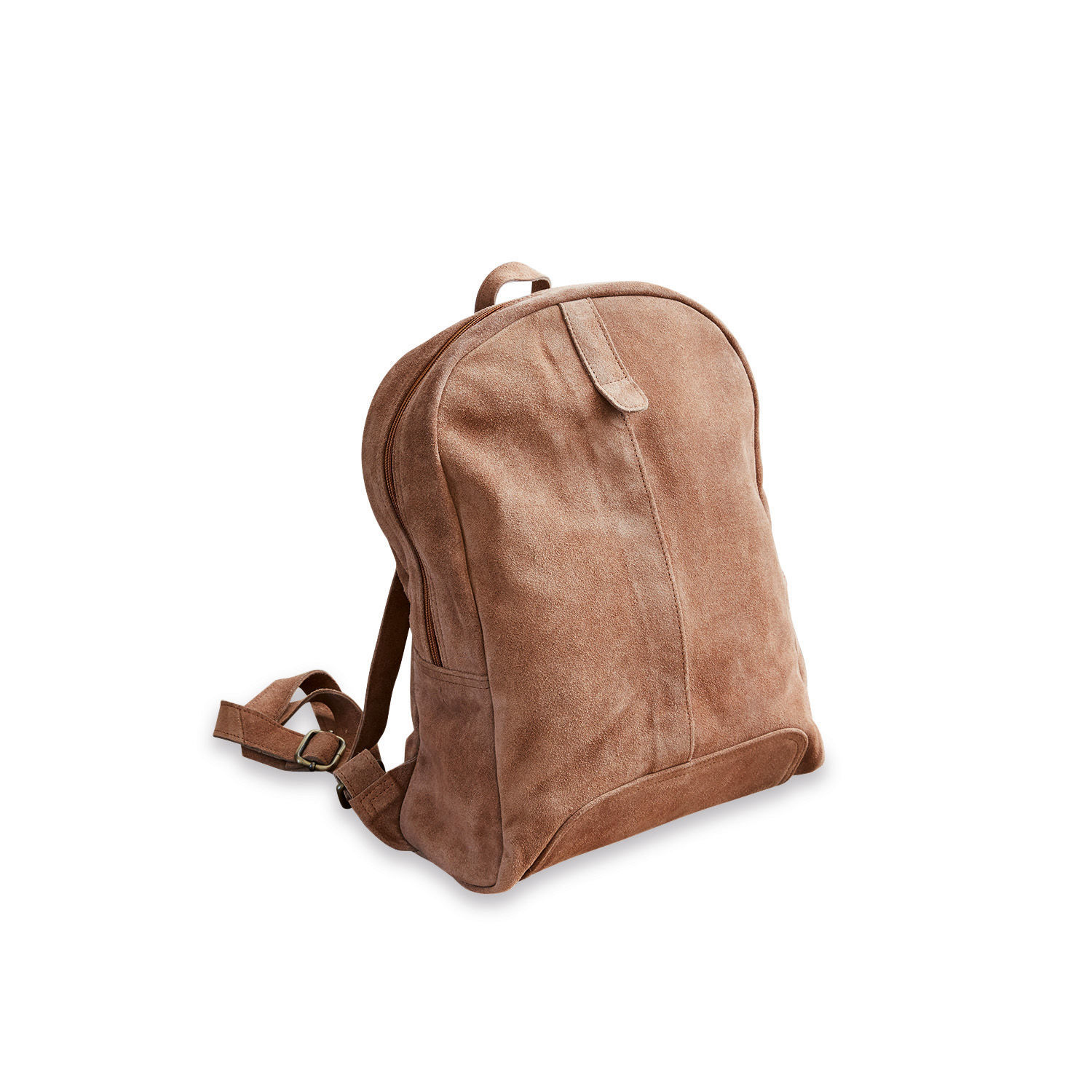 Sac à dos Palau Sac à dos en daim marron au design simple, accessoire pratique pour un usage quotidien