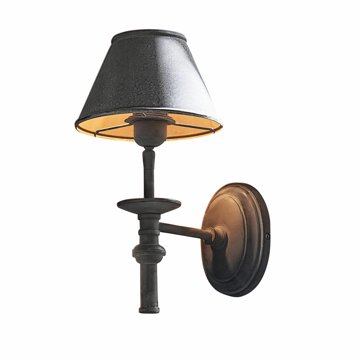 Lampe murale Harolisse Applique murale noire en métal avec abat-jour vintage pour éclairage intérieur élégant